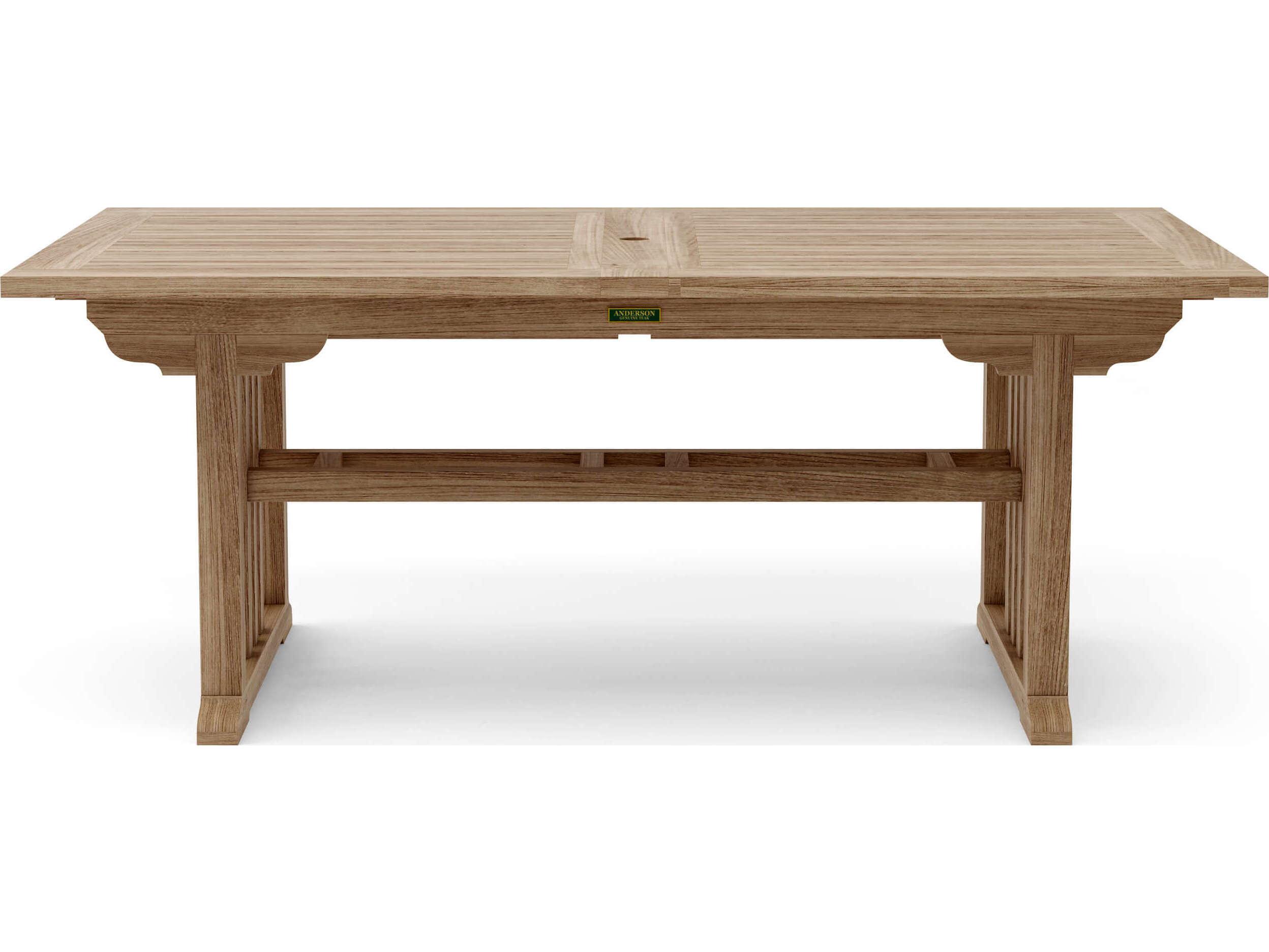 Anderson Teak Sahara Rectangular Double Extendable Table