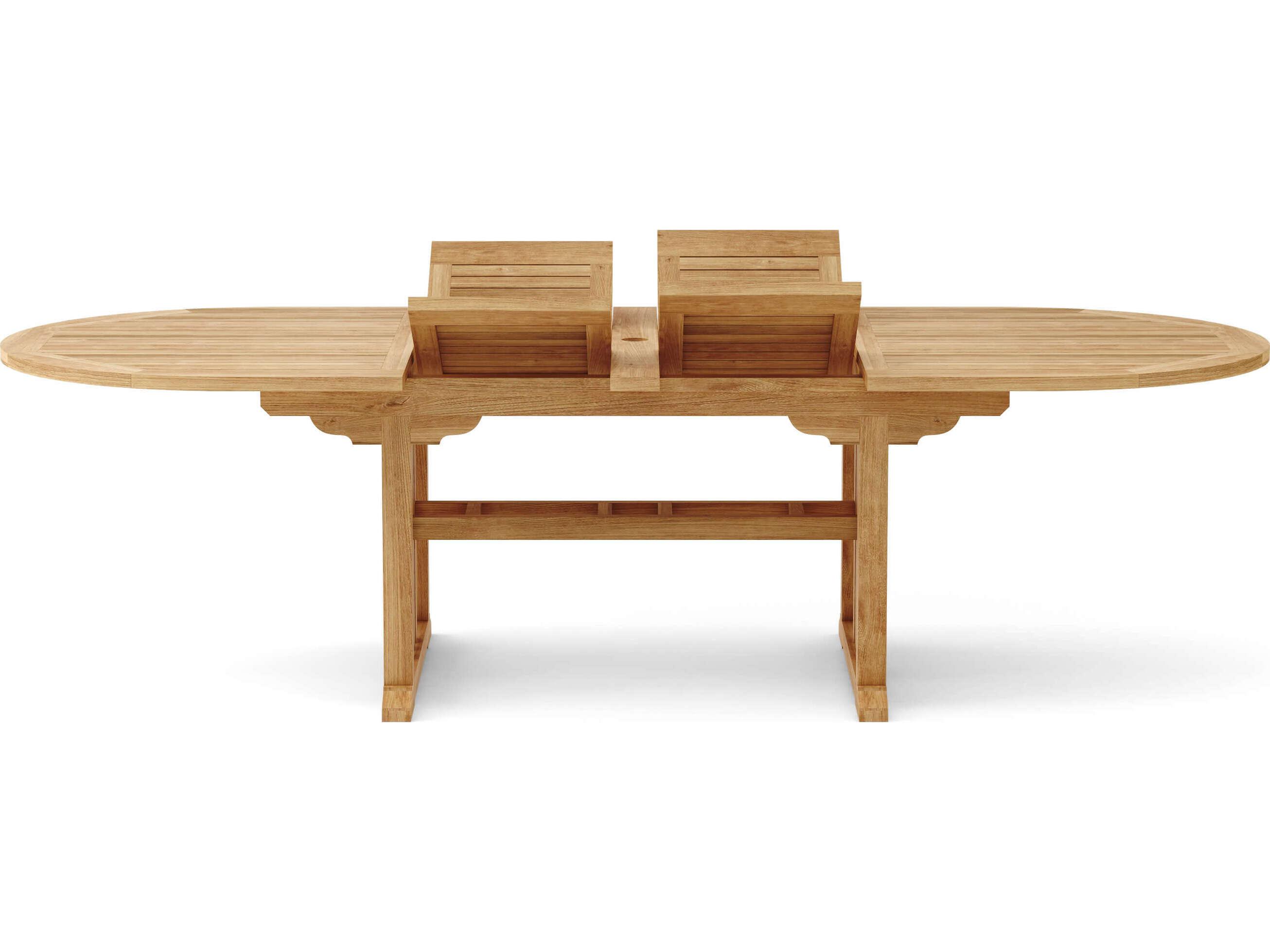 Anderson Teak Sahara Oval Double Extendable Table