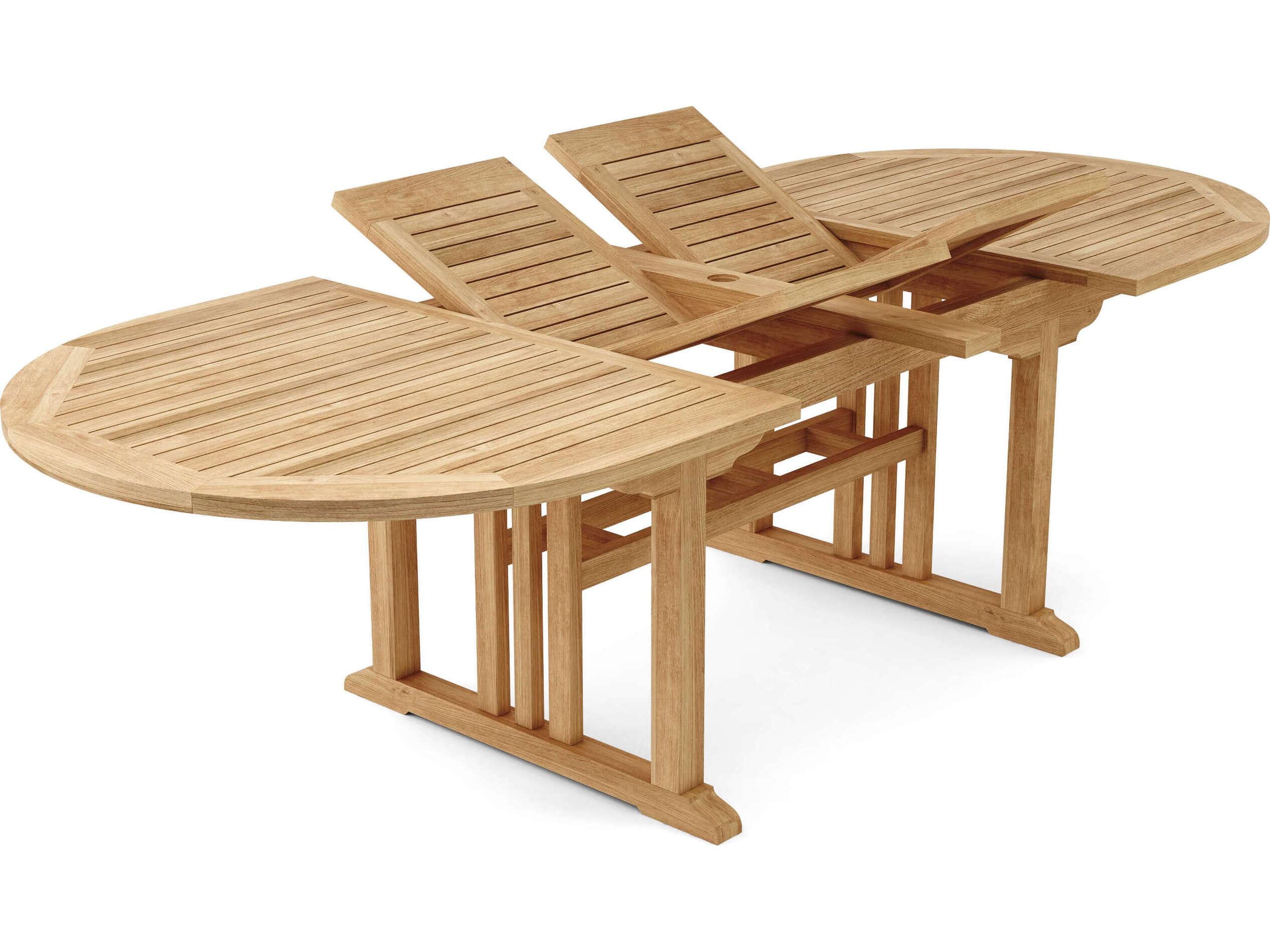 Anderson Teak Sahara Oval Double Extendable Table