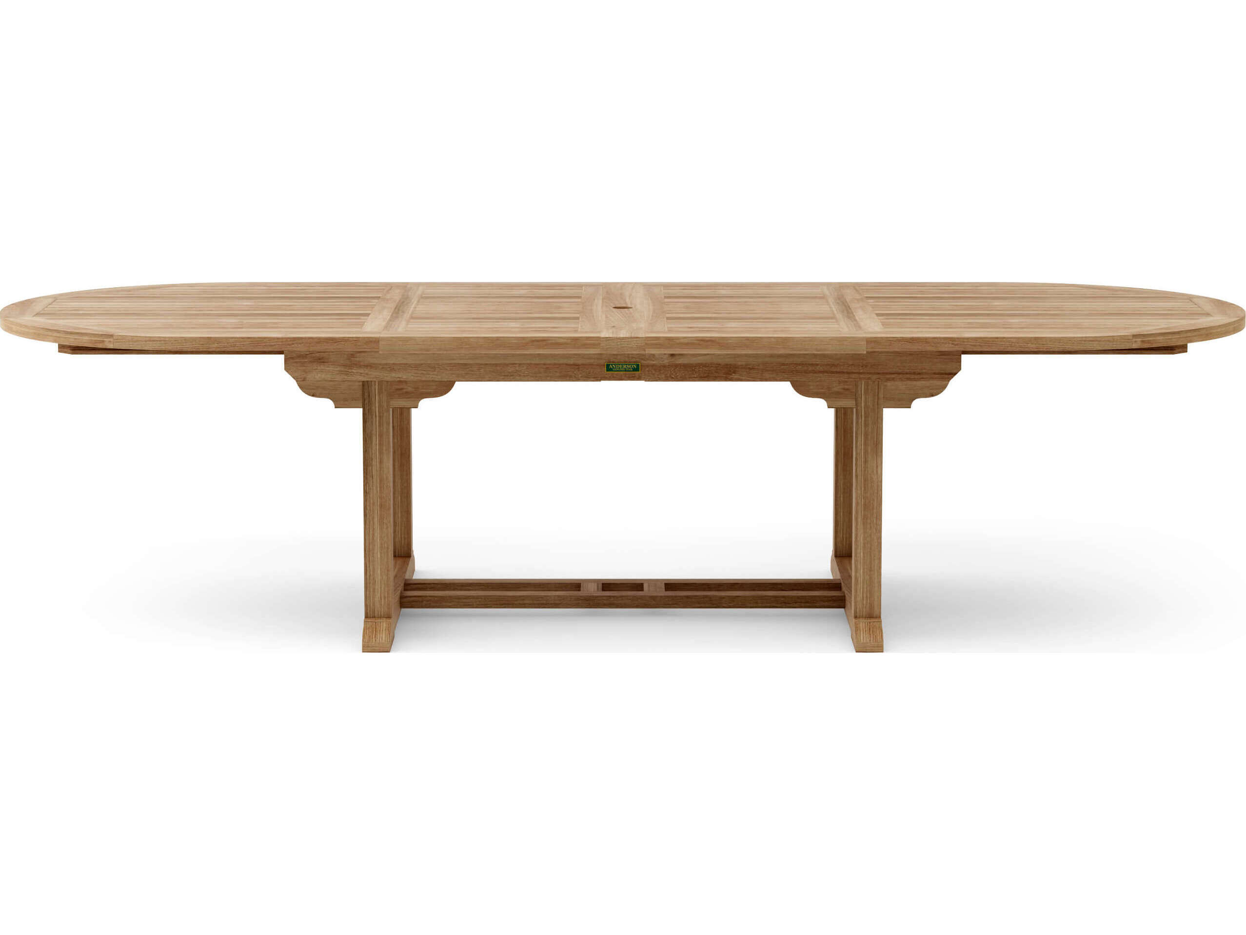 Anderson Teak Bahama Oval Extendable Table with Double Extensions