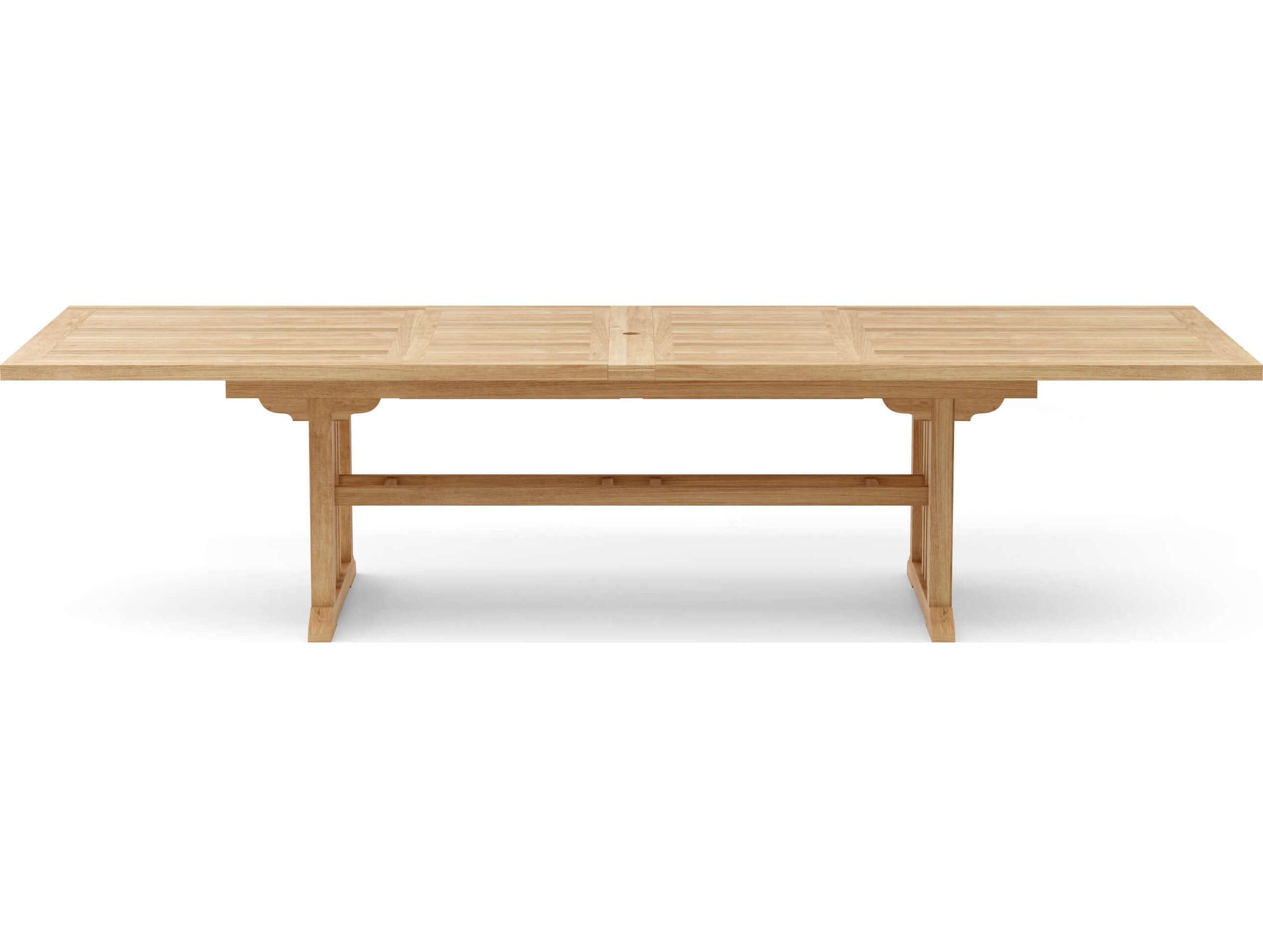 Anderson Teak Sahara Rectangular Double Extendable Table