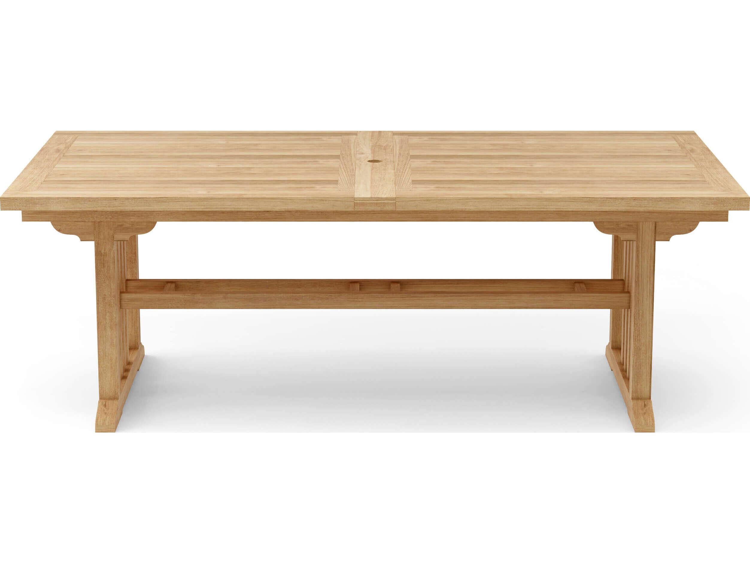 Anderson Teak Sahara Rectangular Double Extendable Table