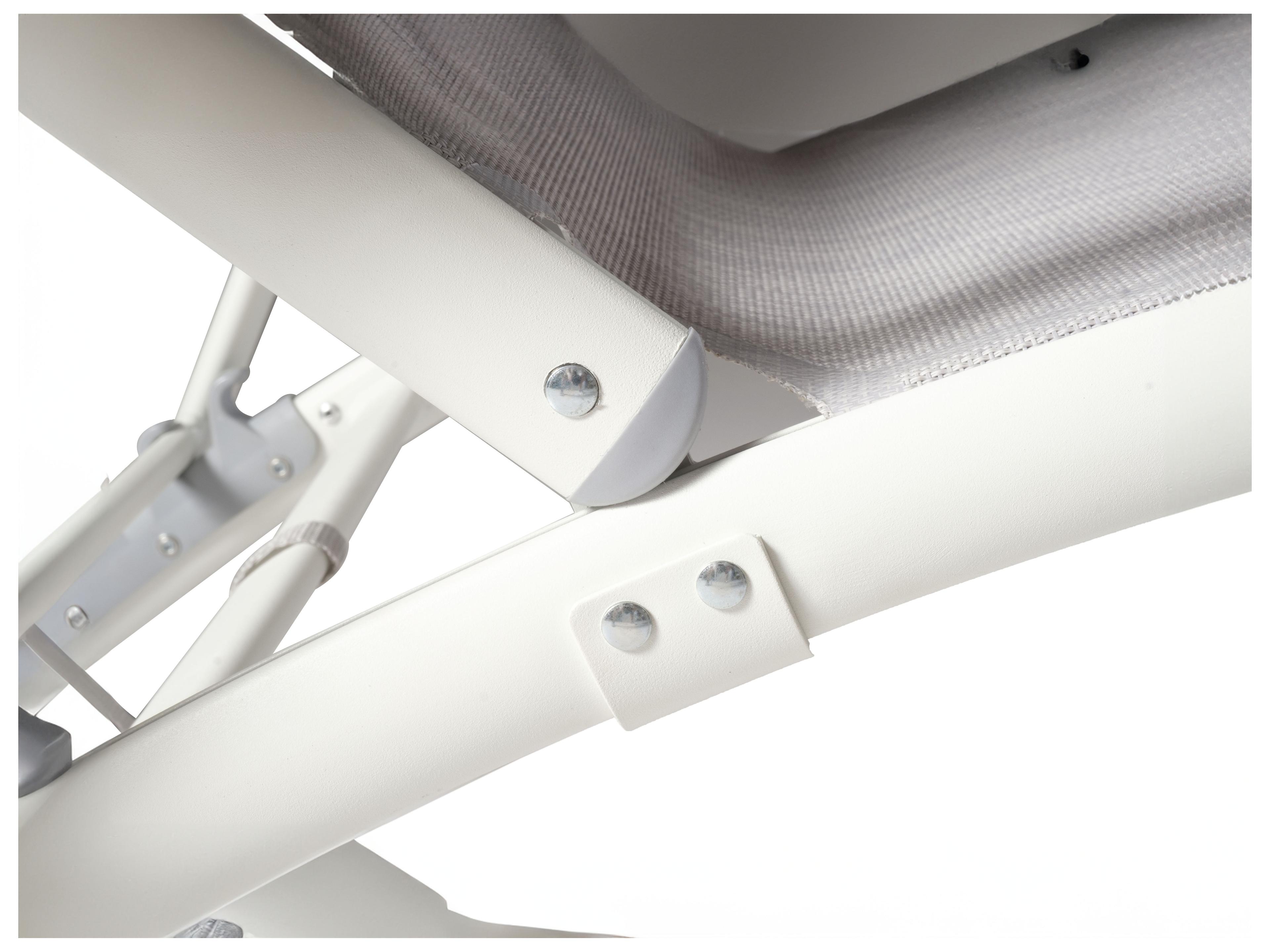 Alfresco Home Poolside Set of 2 Loft White Outdoor Patio Chaise Lounge