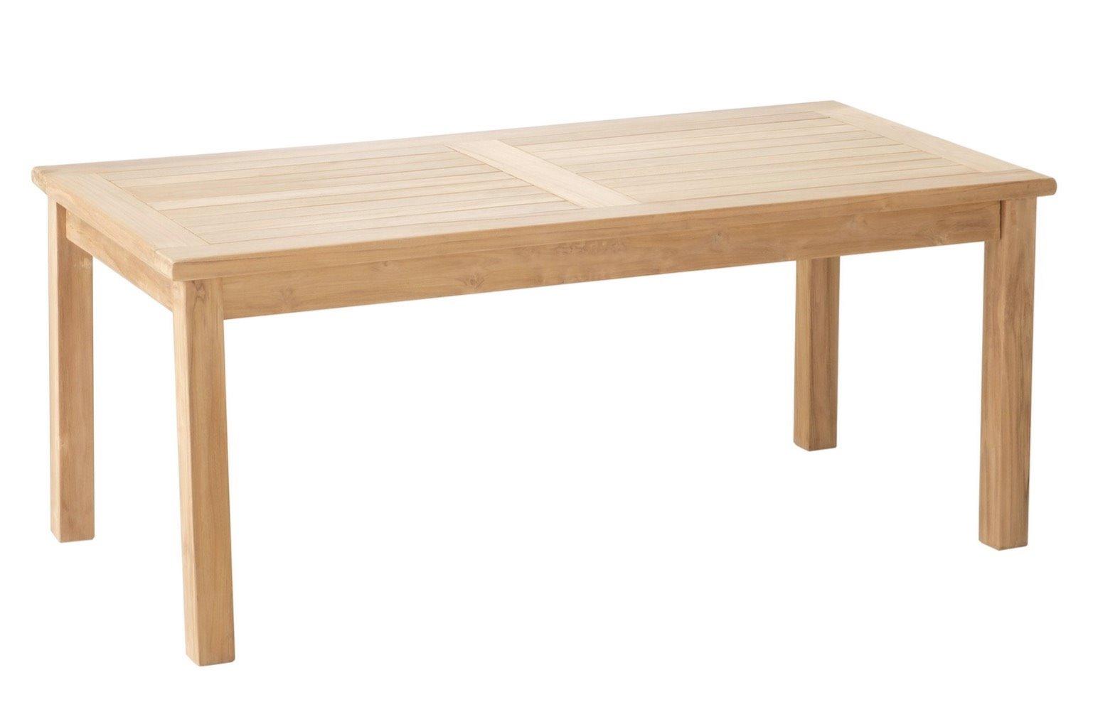 Alfresco Home Ellis Teak Rectangular Outdoor Patio Coffee Table