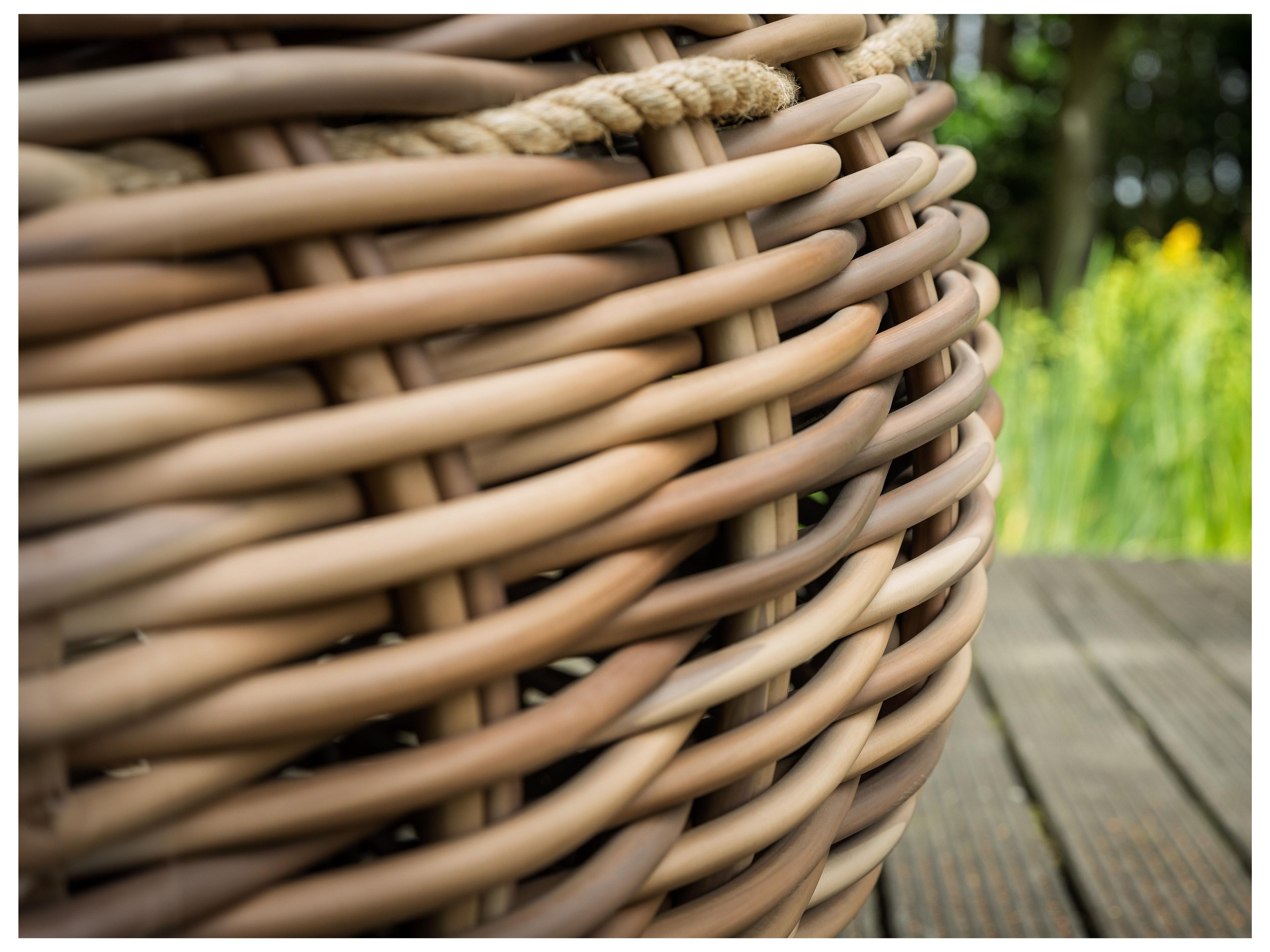 Alfresco Home Cocoon Wicker Cushion Patio Lounge Bed