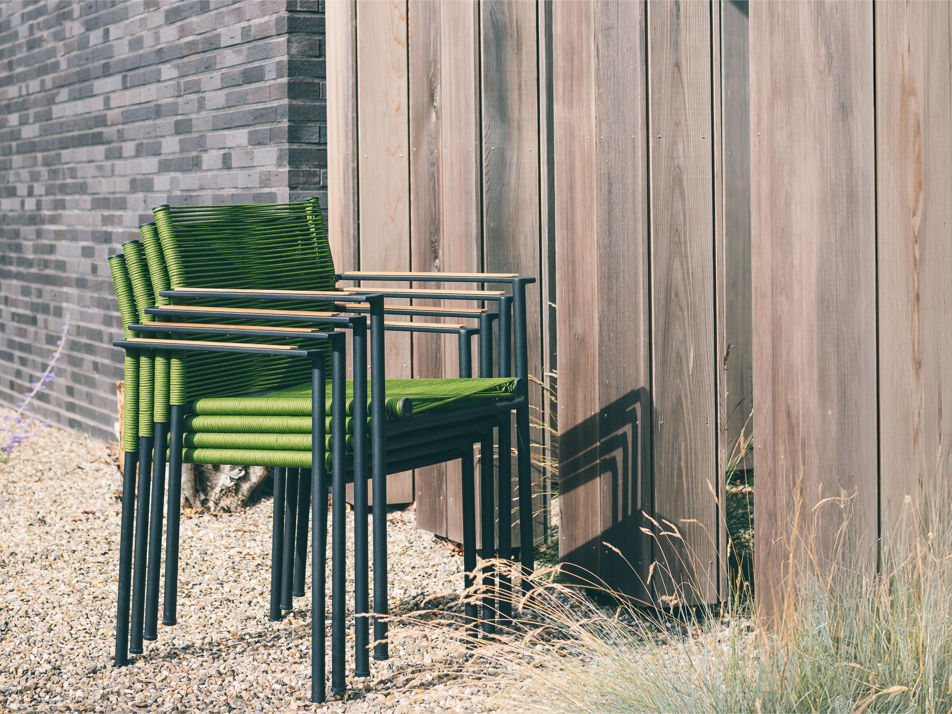 Alfresco Home Jakarta Olive Wicker Outdoor Patio Dining Chair