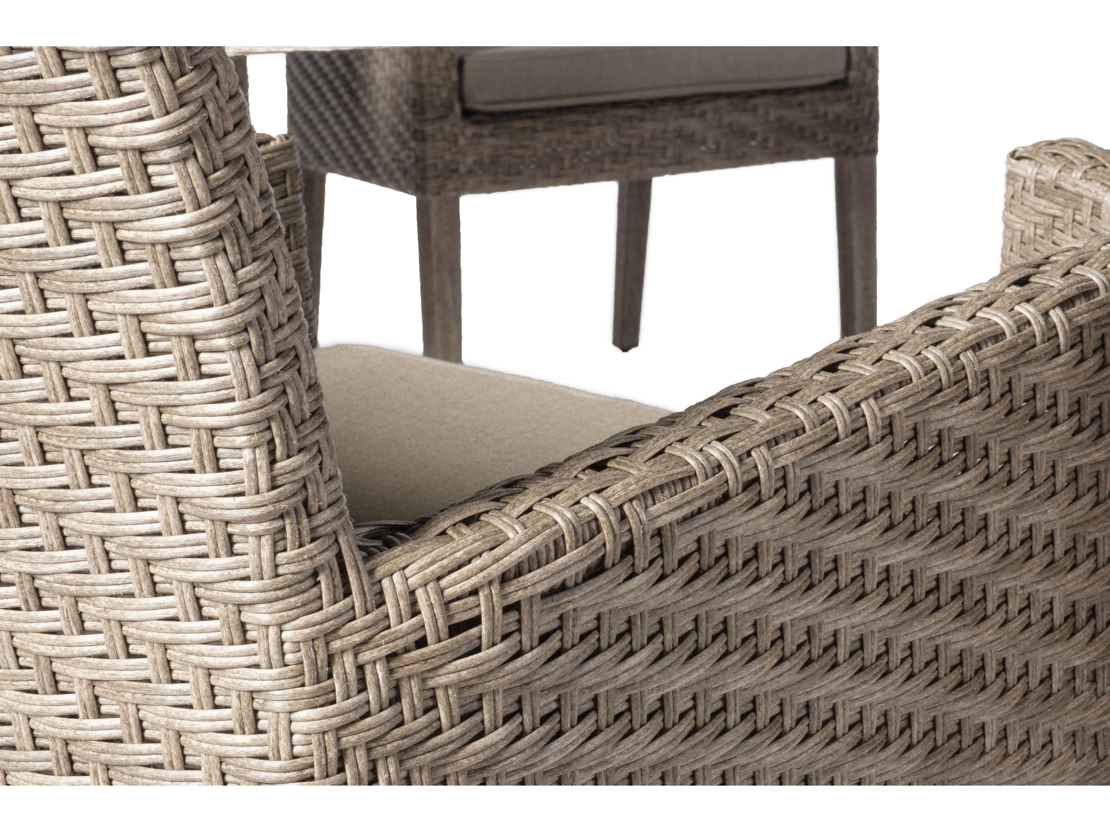 Alfresco Home Cornwall Vintage Wicker Outdoor Patio Dining Chair