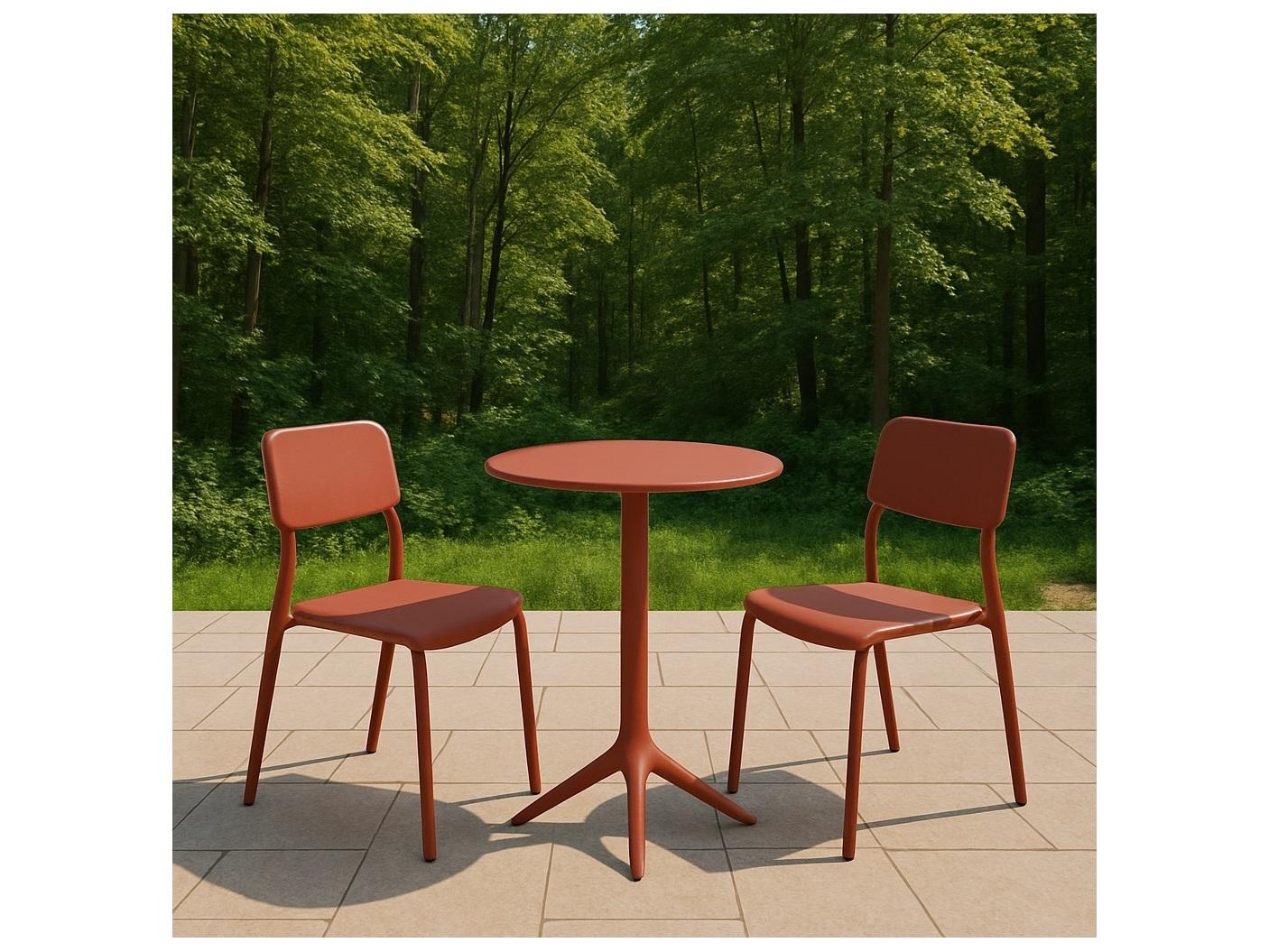Alfresco Home Mattone Recycled Plastic Dining Set