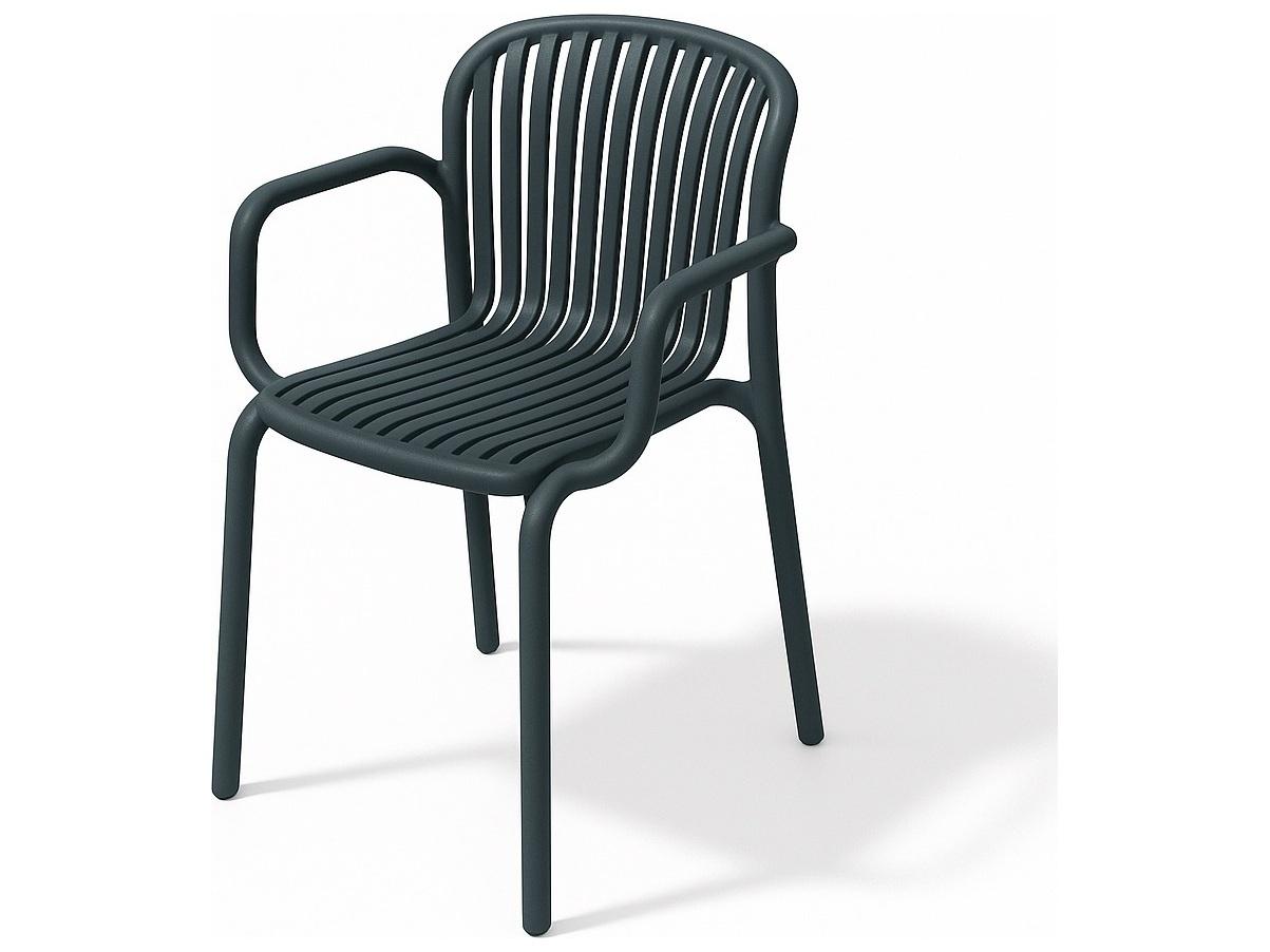Alfresco Home Charcoal Recycled Plastic Dining Chair