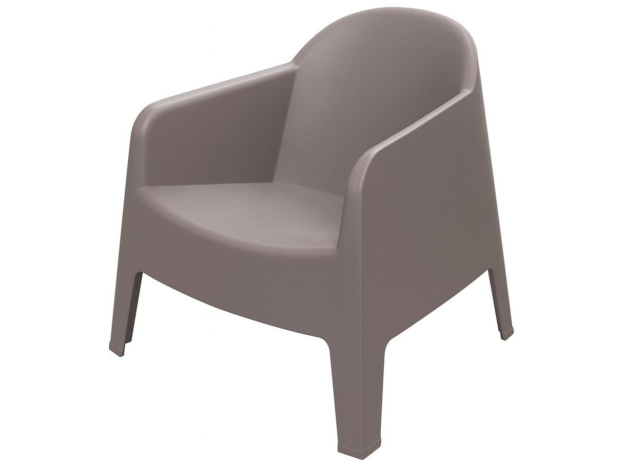 Alfresco Home Taupe Recycled Plastic Lounge Chair