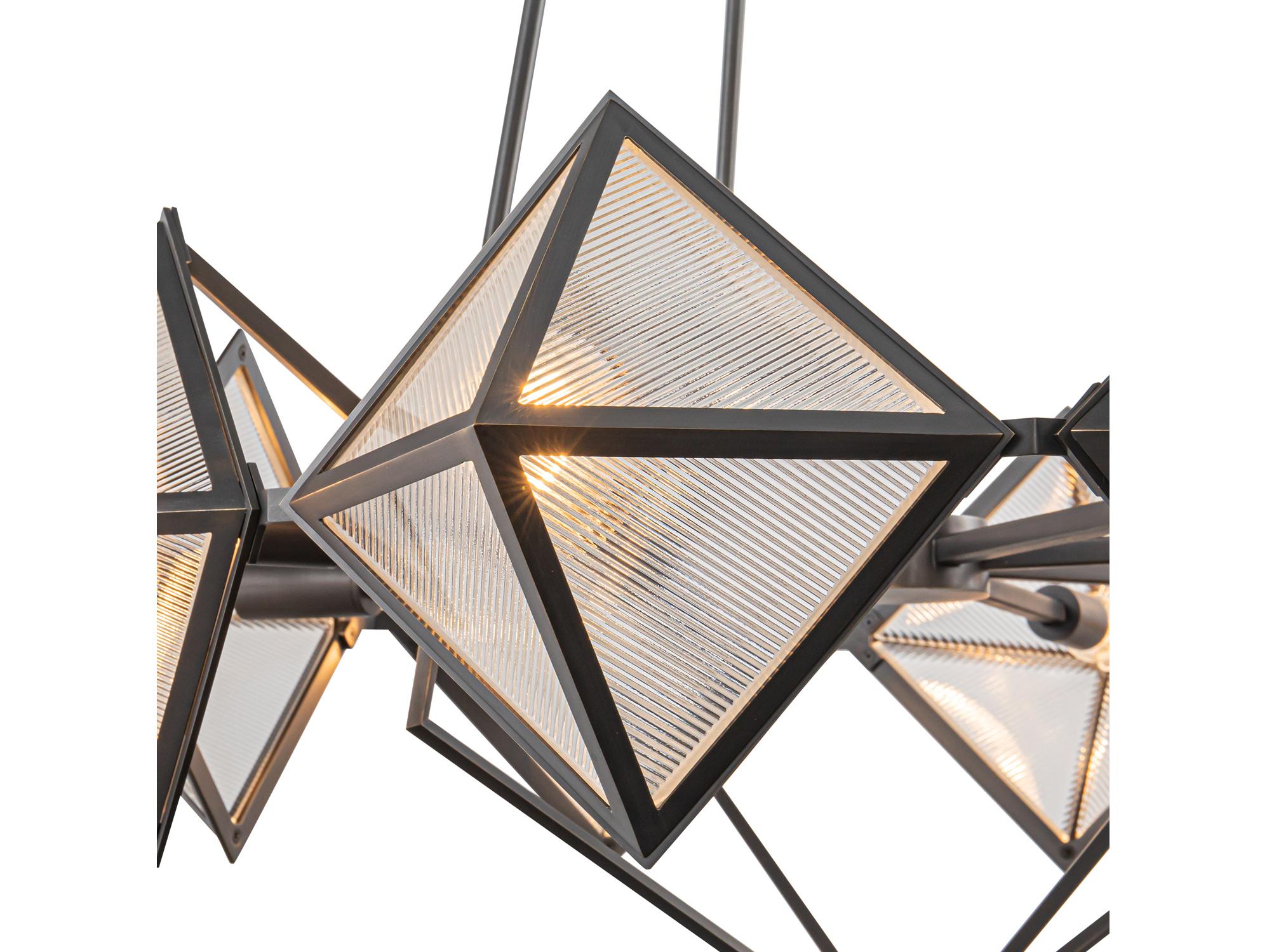 Alora Lighting Cairo 8-Light Urban Bronze Geometric Chandelier
