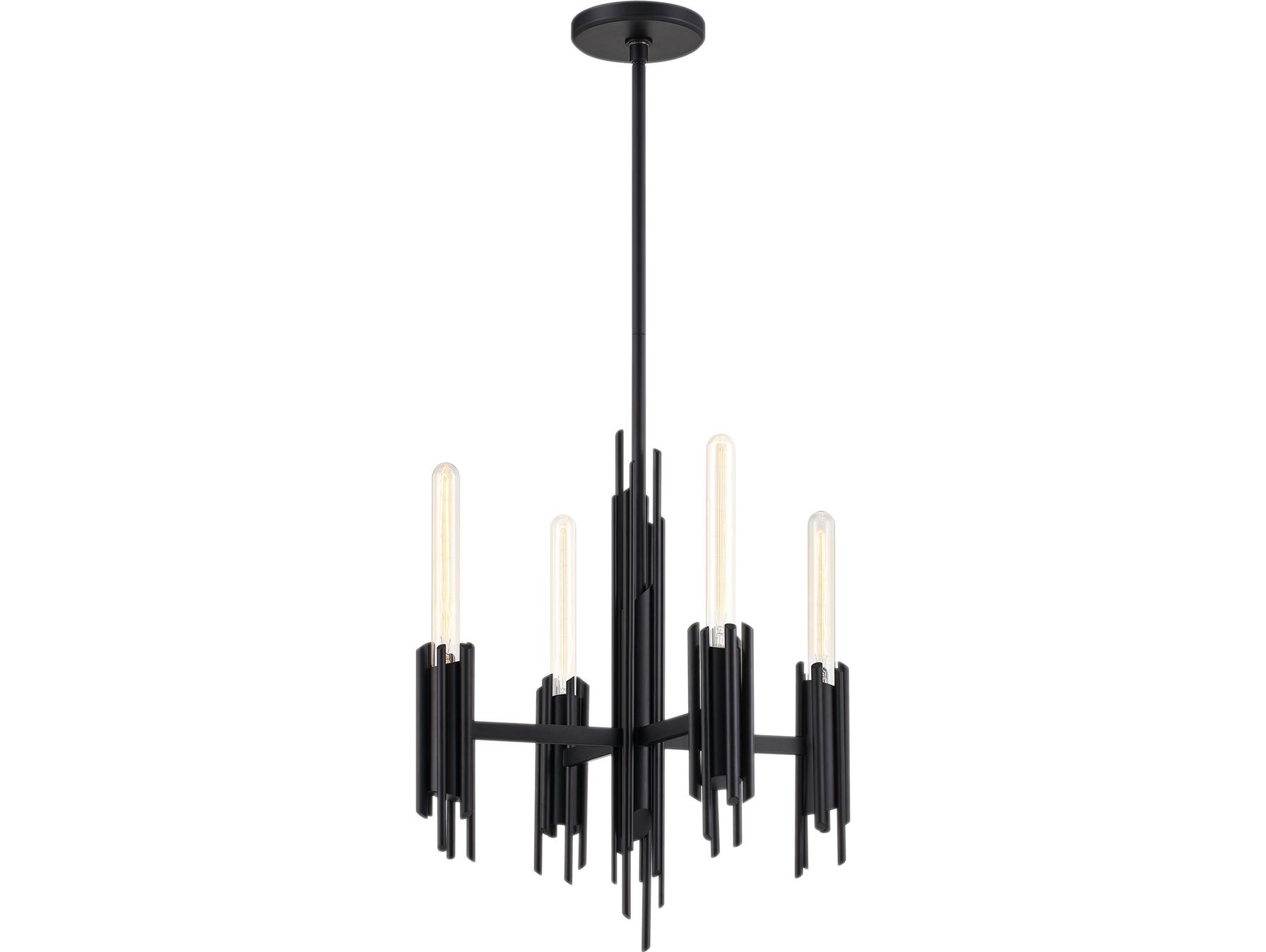 Alora Lighting Torres 4-Light Matte Black Chandelier