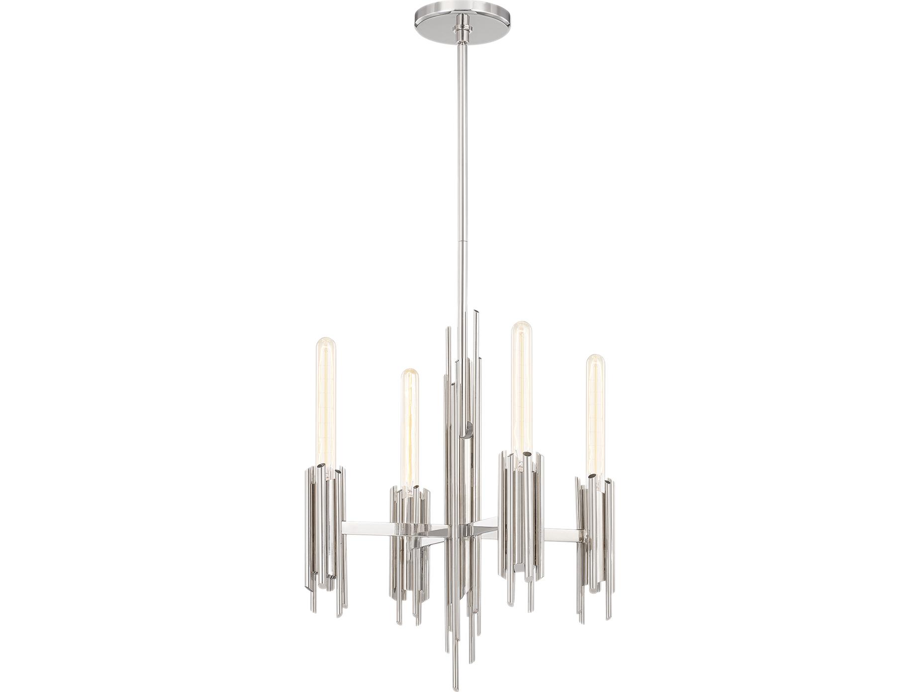 Alora Lighting Torres 4-Light Polished Nickel Chandelier