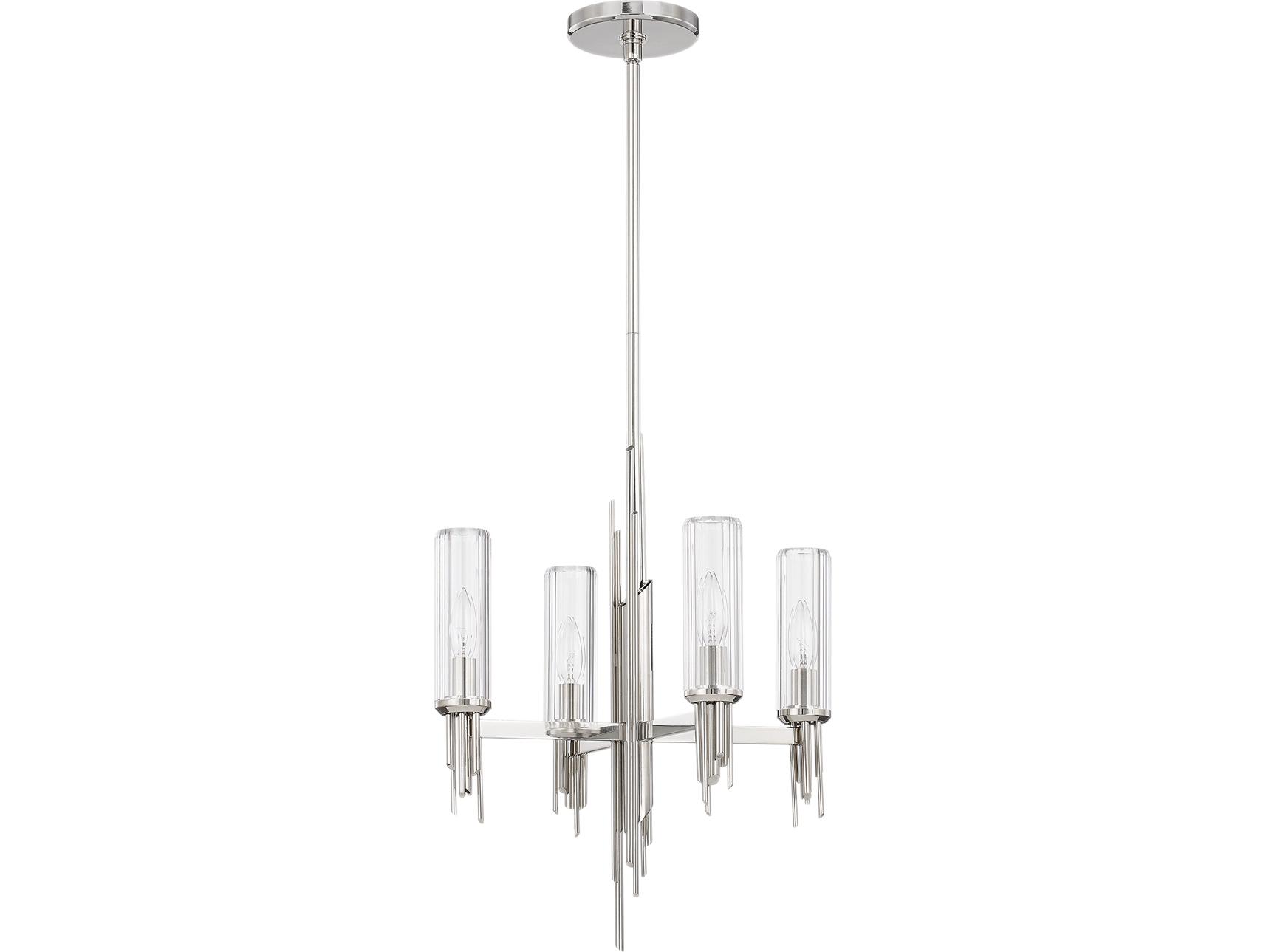 Alora Lighting Torres 4-Light Polished Nickel Chandelier