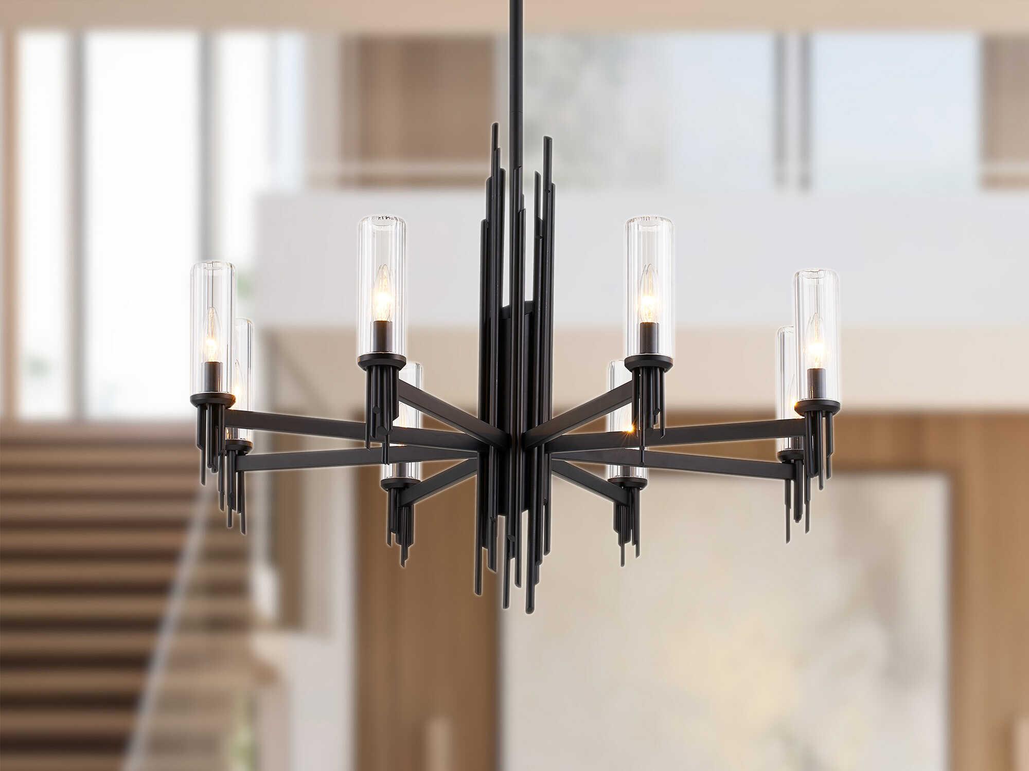 Alora Lighting Torres 8-Light Matte Black Chandelier