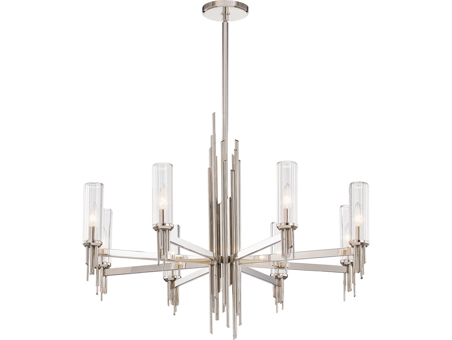 Alora Lighting Torres 8-Light Polished Nickel Chandelier