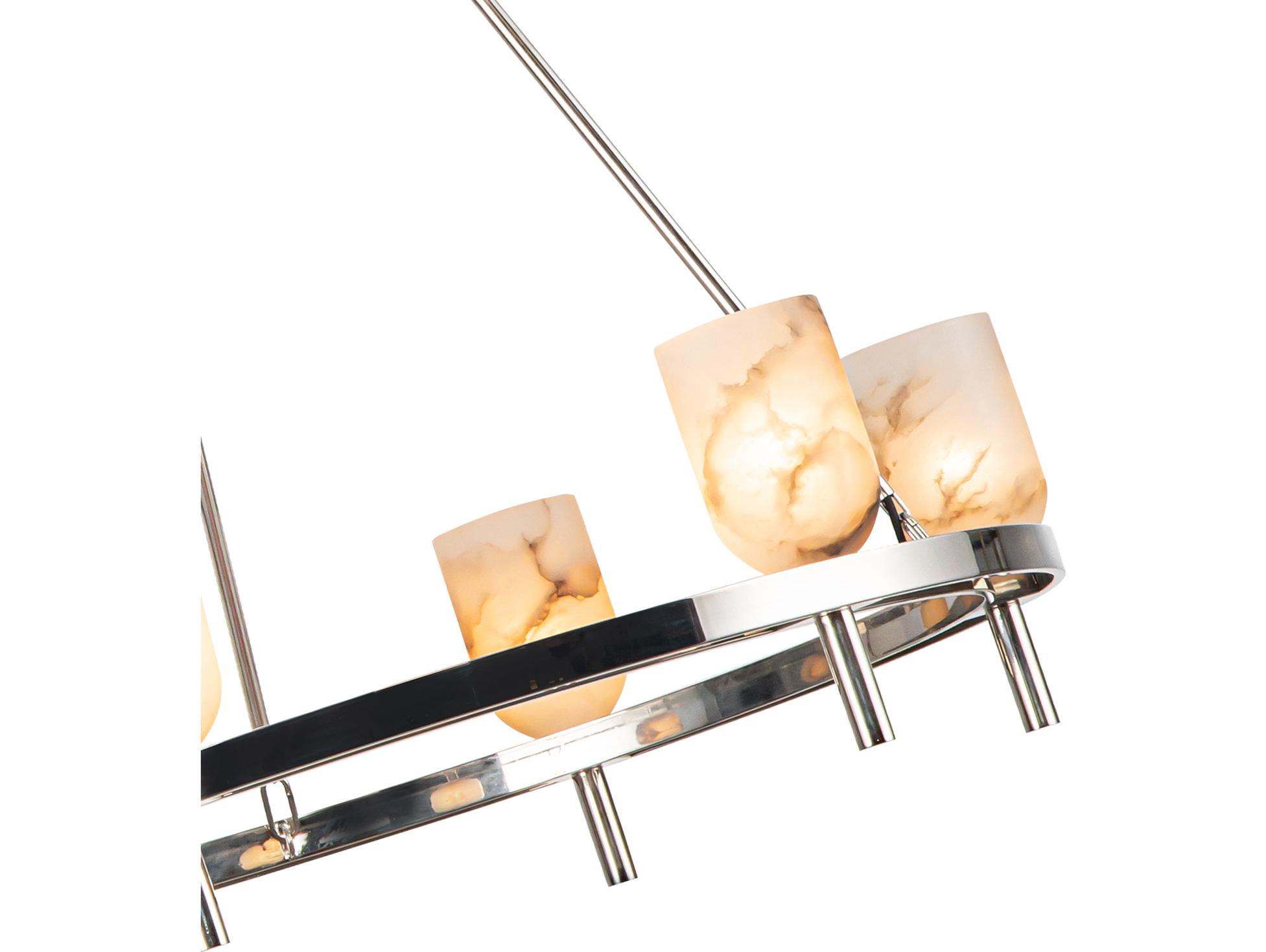 Alora Lighting Lucian 6-Light Polished Nickel Chandelier