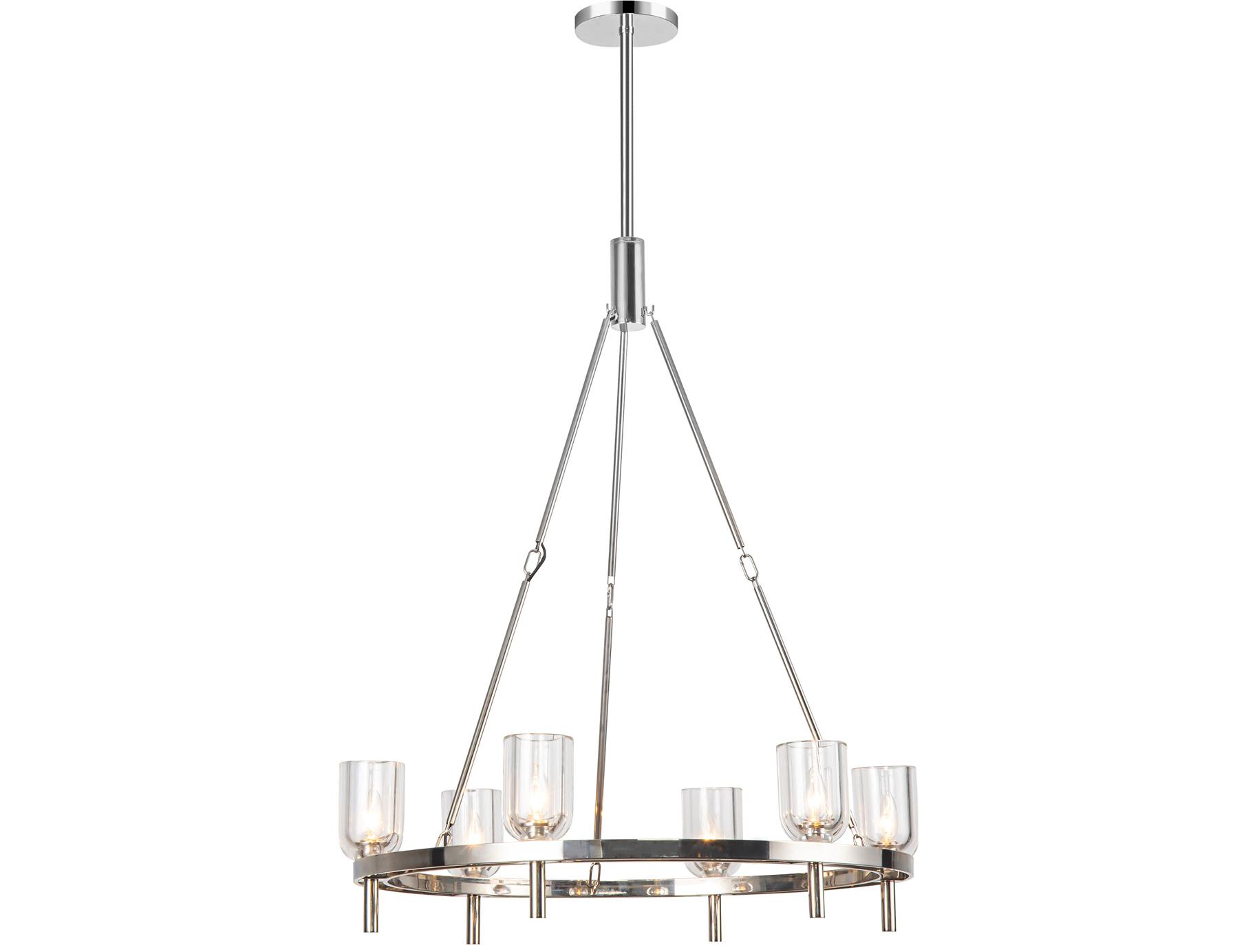 Alora Lighting Lucian 6-Light Polished Nickel Chandelier