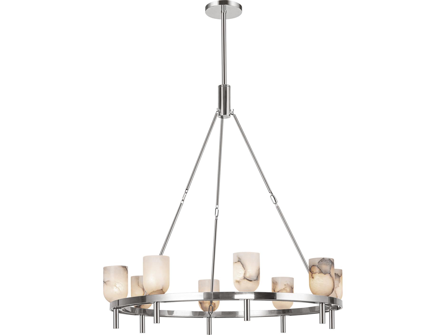 Alora Lighting Lucian 8-Light Polished Nickel Chandelier