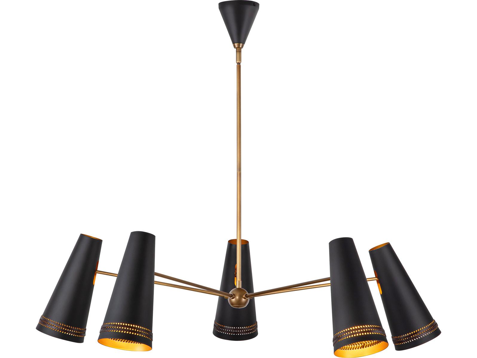 Alora Lighting Brickell 5-Light Matte Black Chandelier