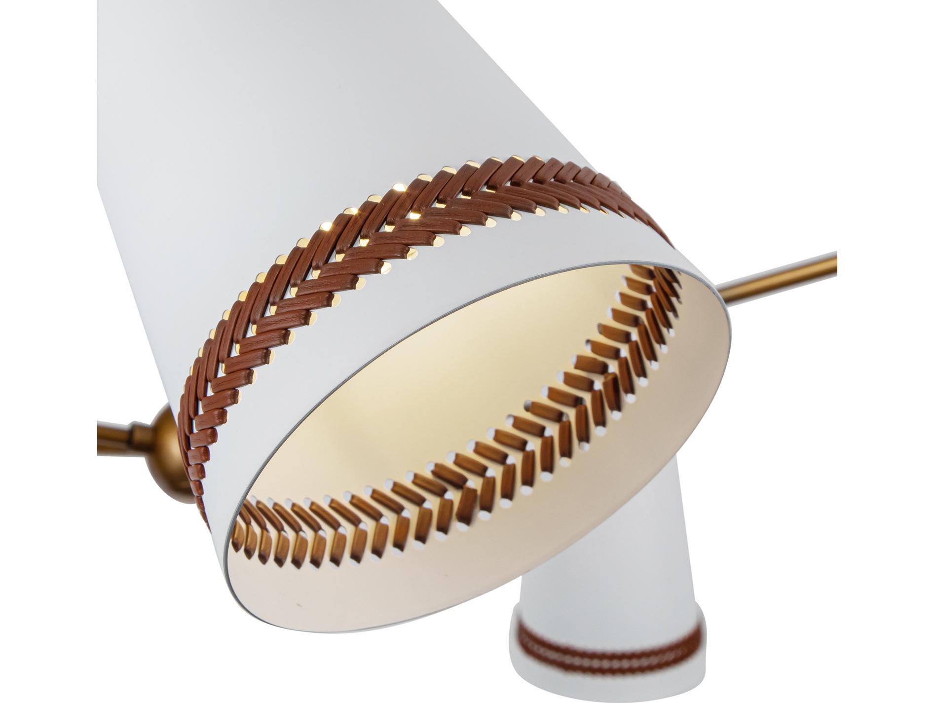 Alora Lighting Brickell 5-Light Matte White Gold Chandelier