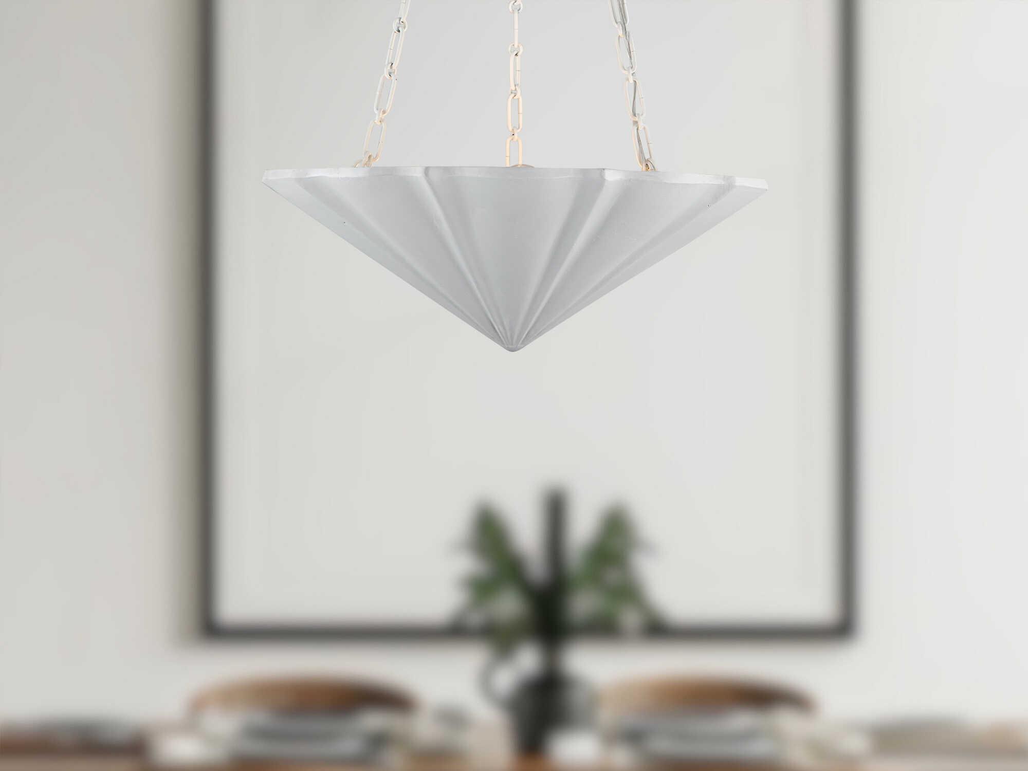 Alora Lighting Martine 3-Light Antique White Chandelier