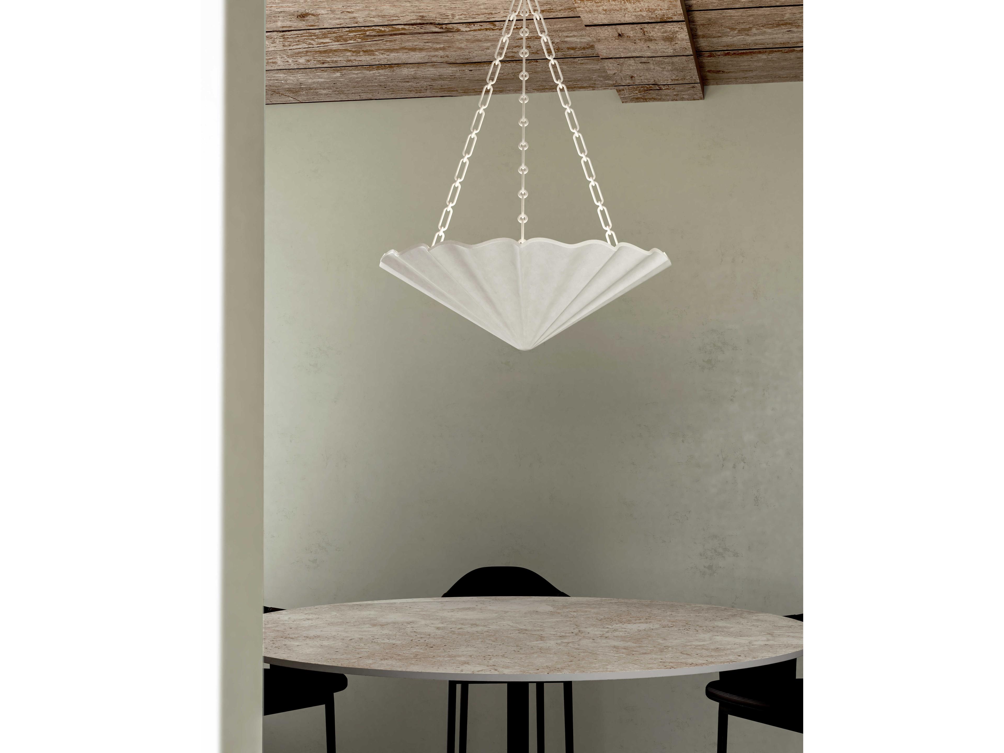 Alora Lighting Martine 4-Light Antique White Chandelier