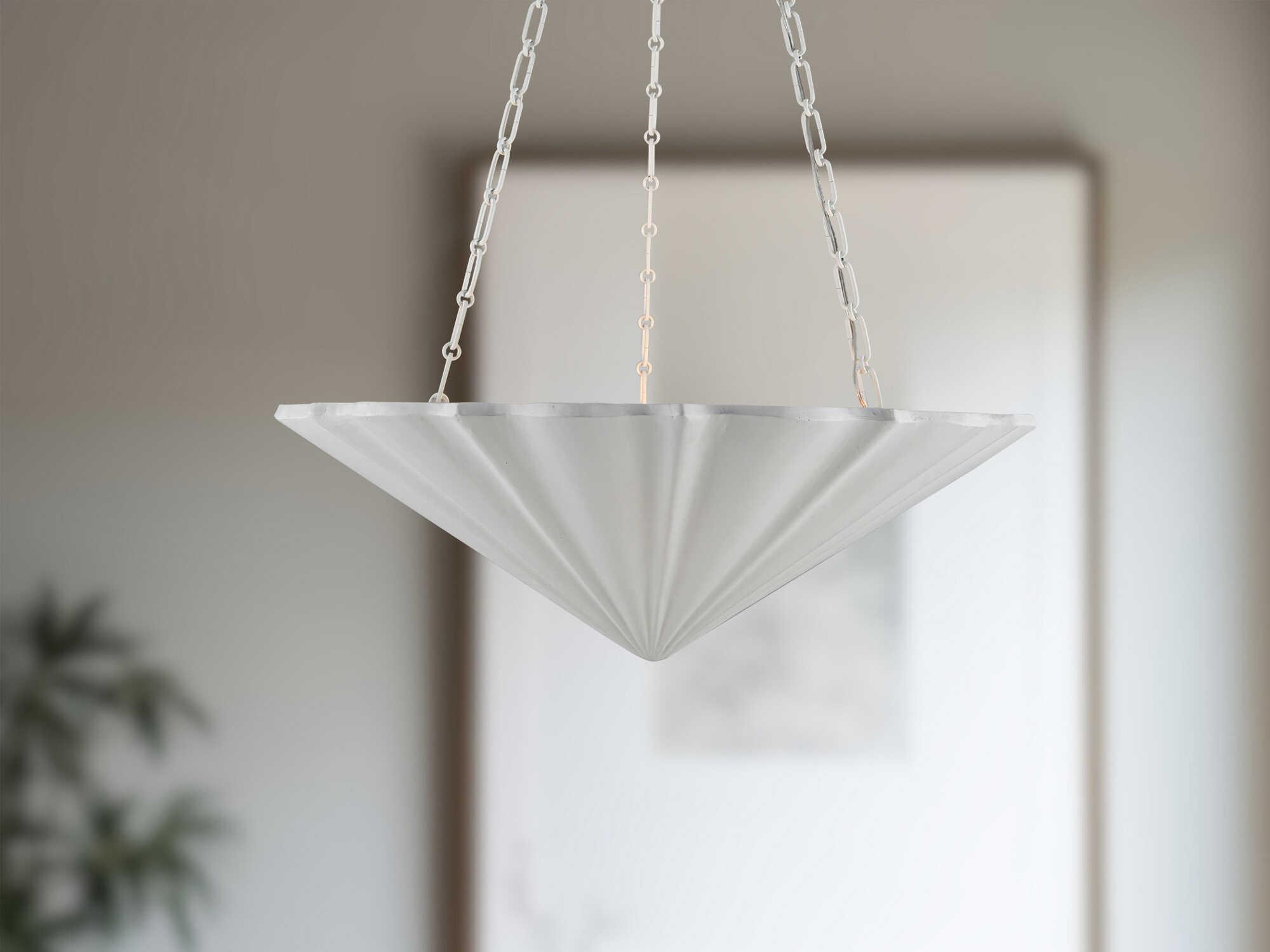 Alora Lighting Martine 4-Light Antique White Chandelier