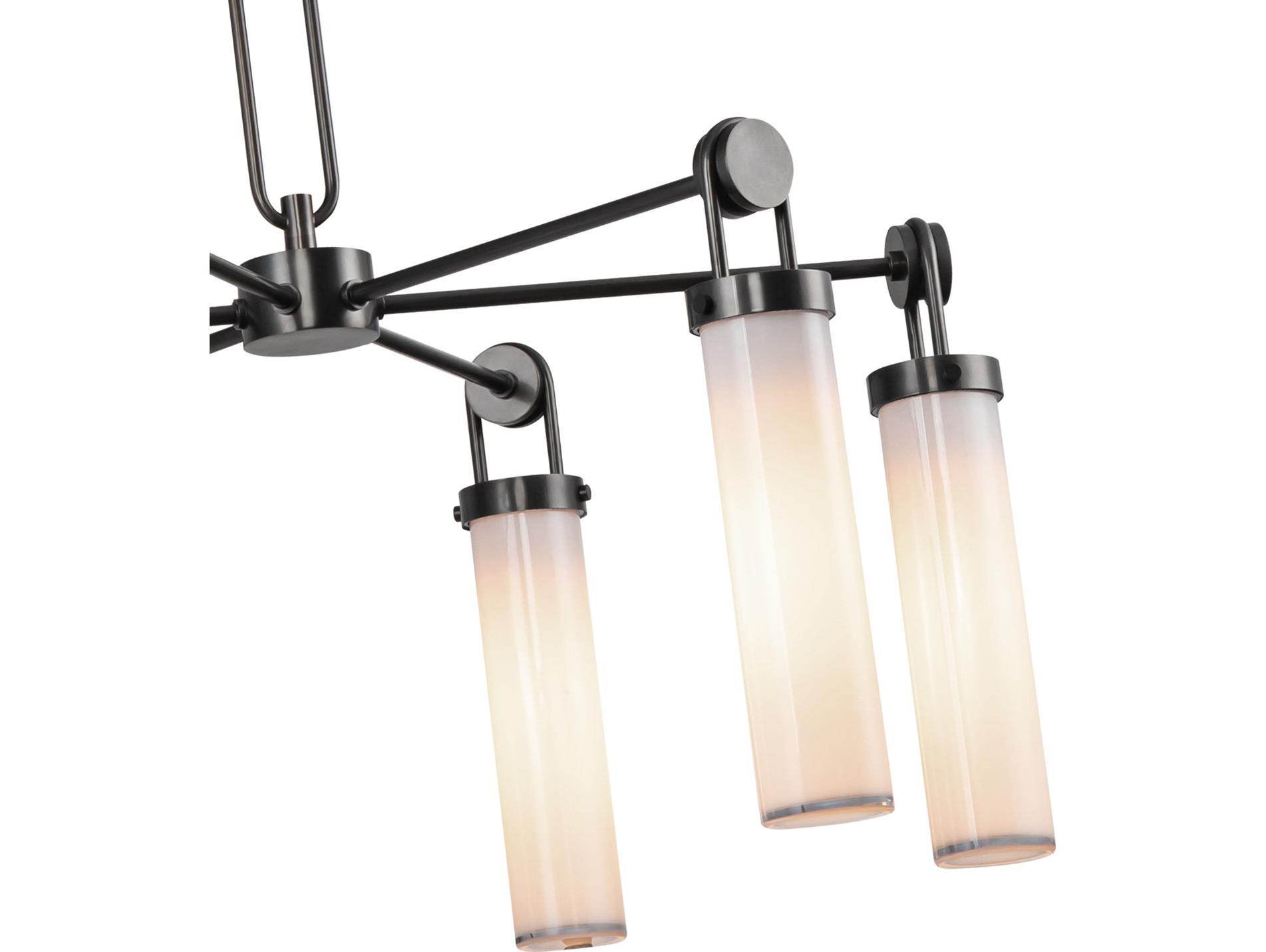 Alora Lighting Wynwood 6-Light Urban Bronze Black Cylinder Chandelier