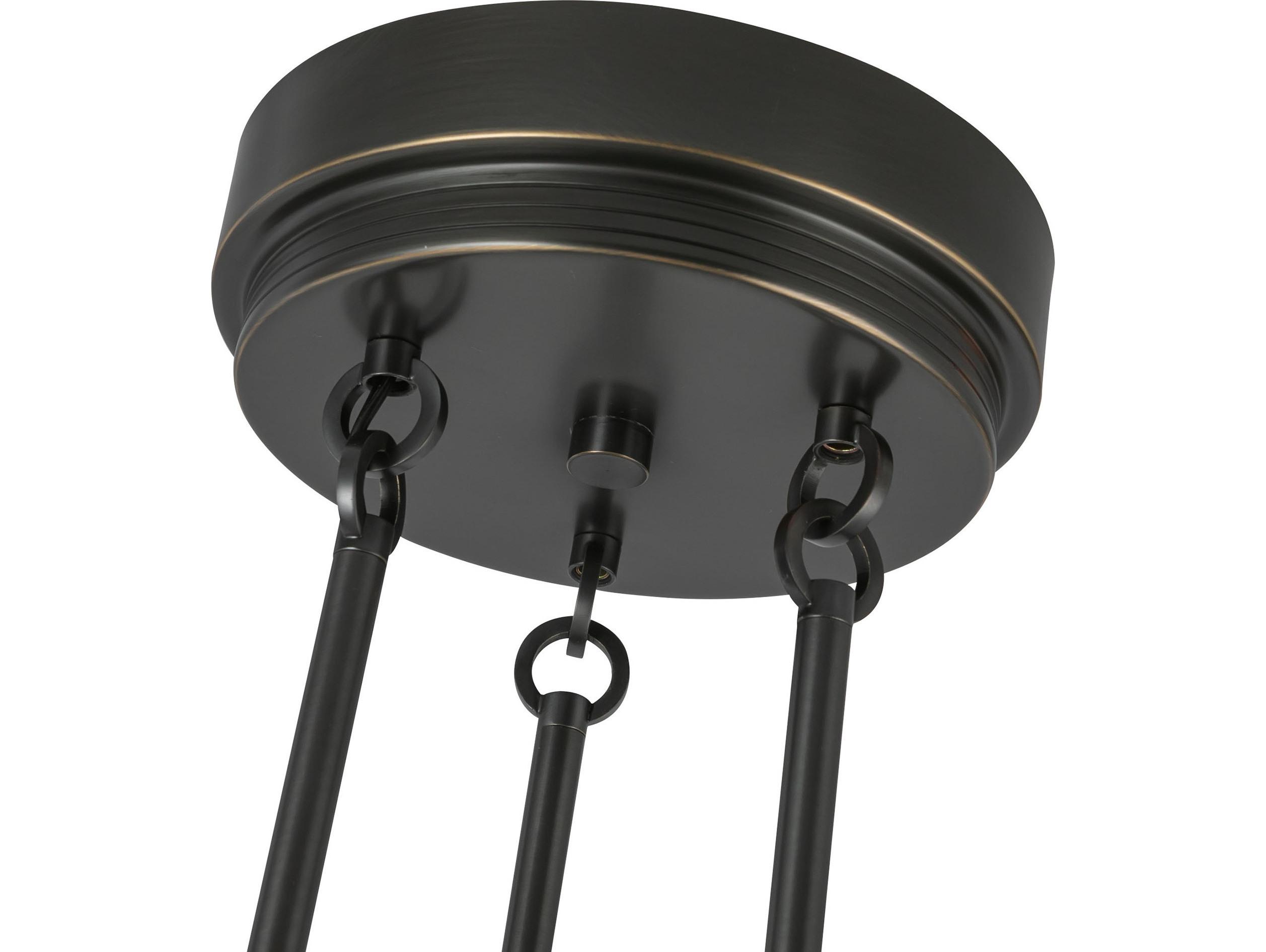 Alora Lighting Colette Urban Bronze Black Bowl Geometric Chandelier