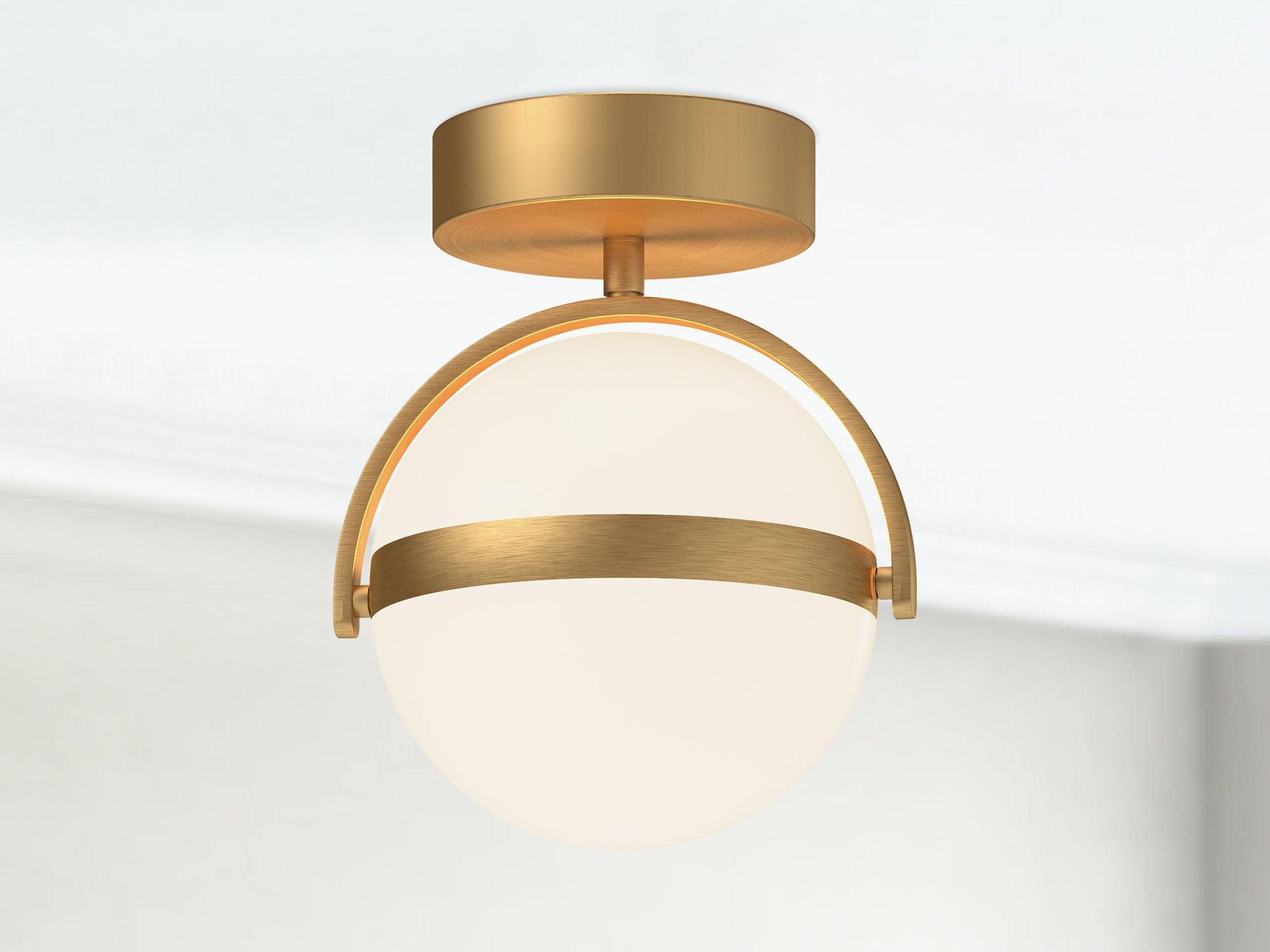 Alora Lighting Globo Brushed Gold Globe Flush Mount