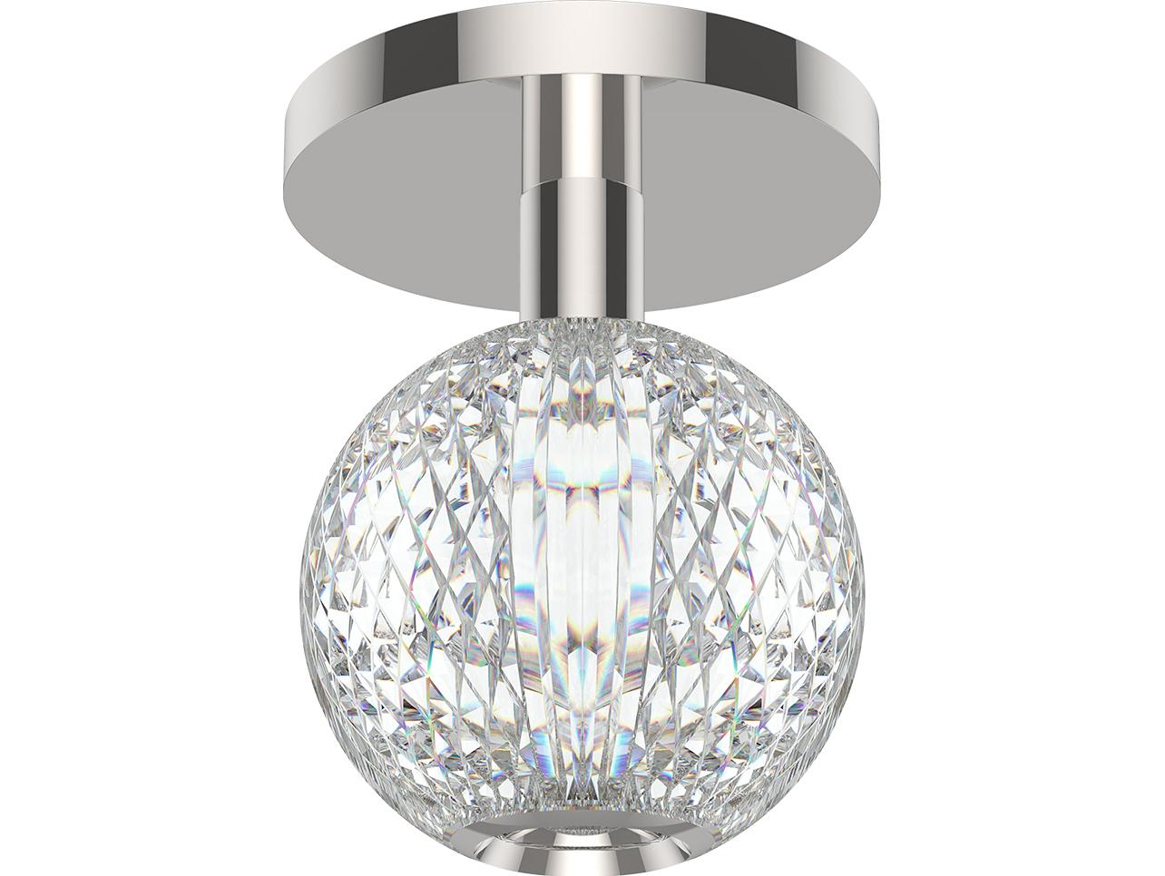 Alora Lighting Marni Polished Nickel Globe Flush Mount