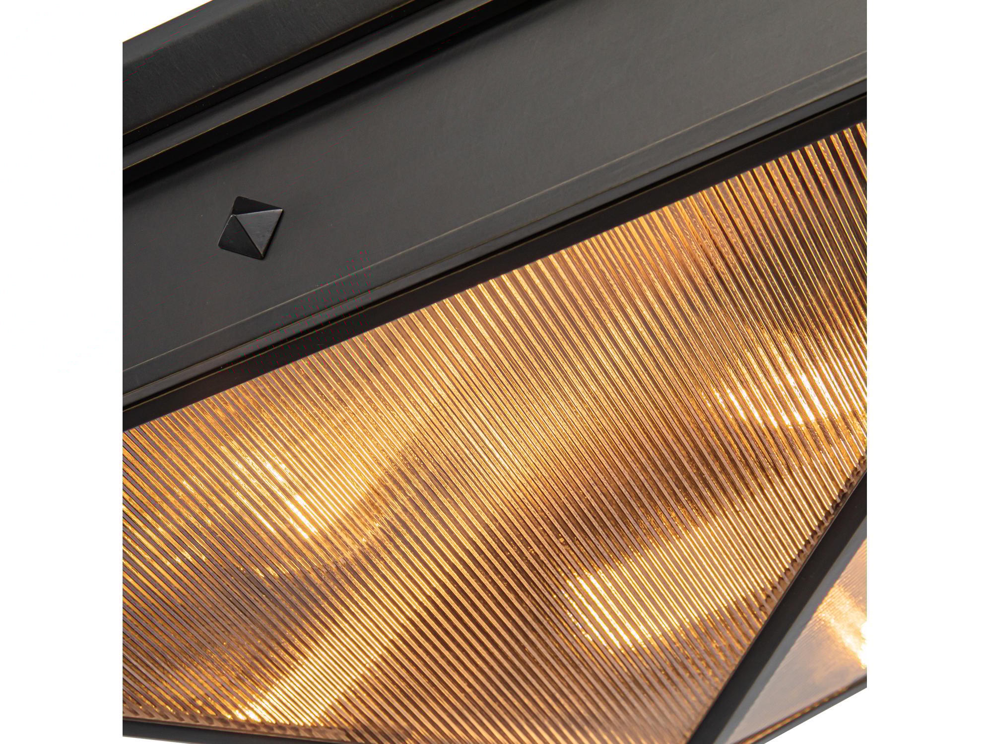 Alora Lighting Cairo 4-Light Urban Bronze Geometric Flush Mount