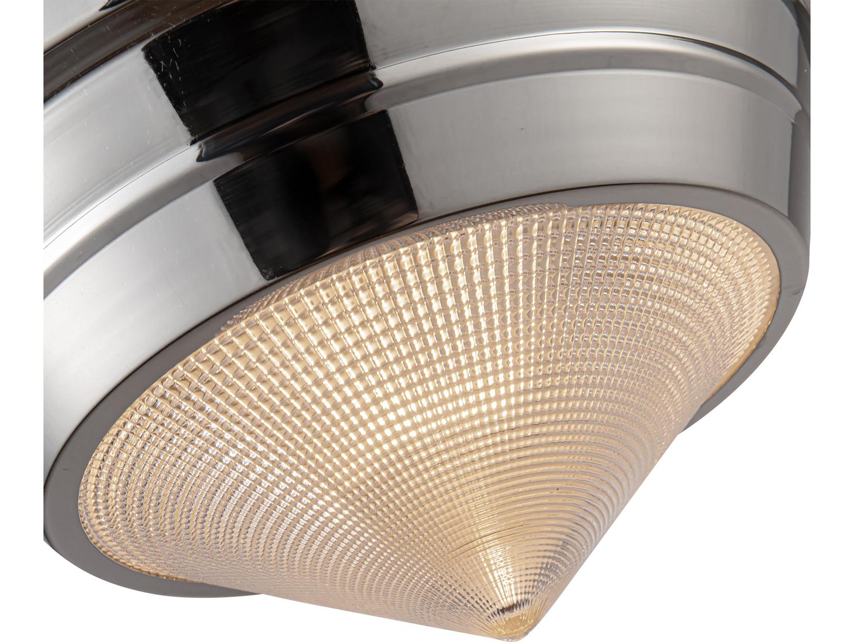 Alora Lighting Willard 1-Light Polished Nickel Flush Mount