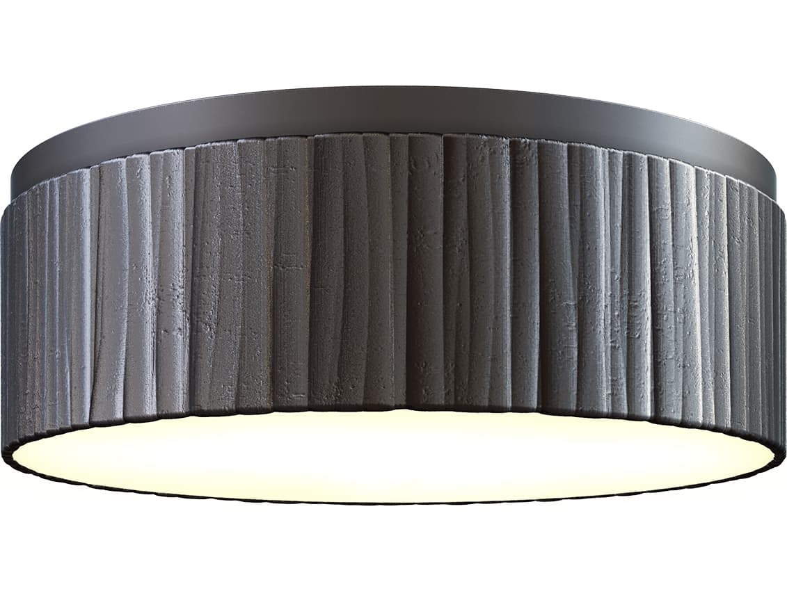 Alora Lighting Kensington Urban Bronze Black Round Flush Mount
