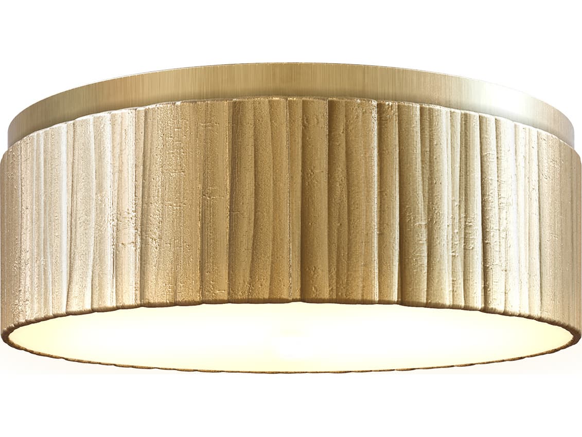 Alora Lighting Kensington Vintage Brass Round Flush Mount