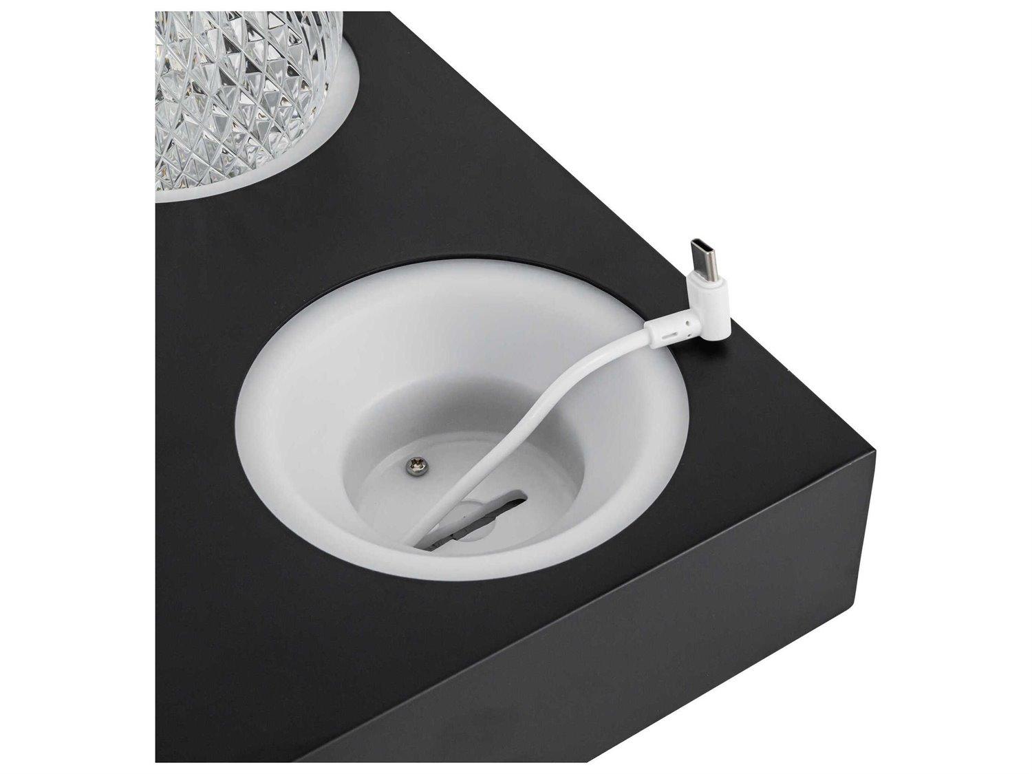 Alora Lighting Marni 8-Unit Black Charging Station