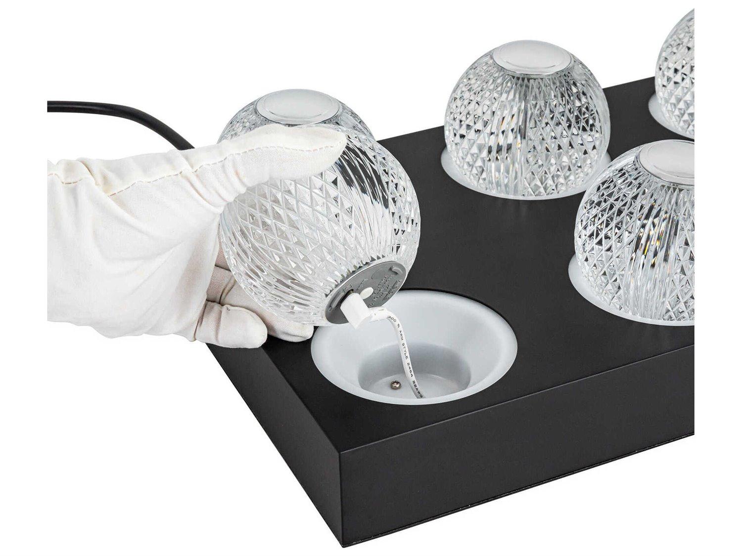 Alora Lighting Marni 8-Unit Black Charging Station