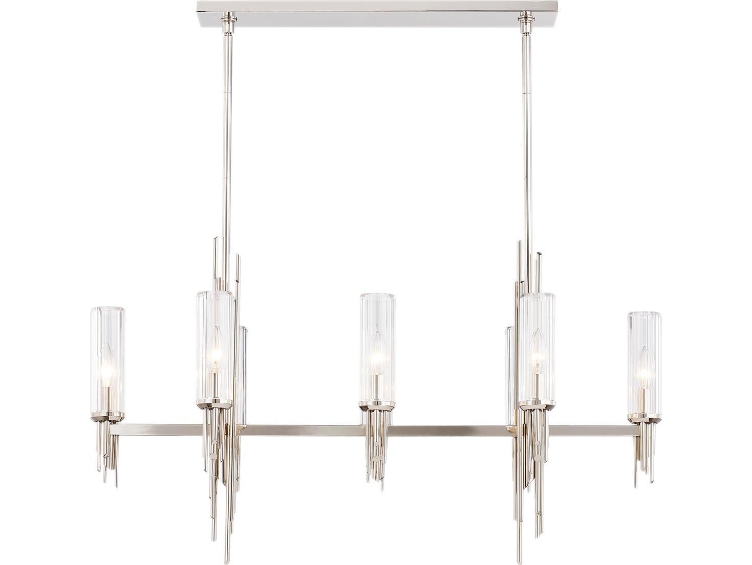 Alora Lighting Torres 8-Light Polished Nickel Island Pendant