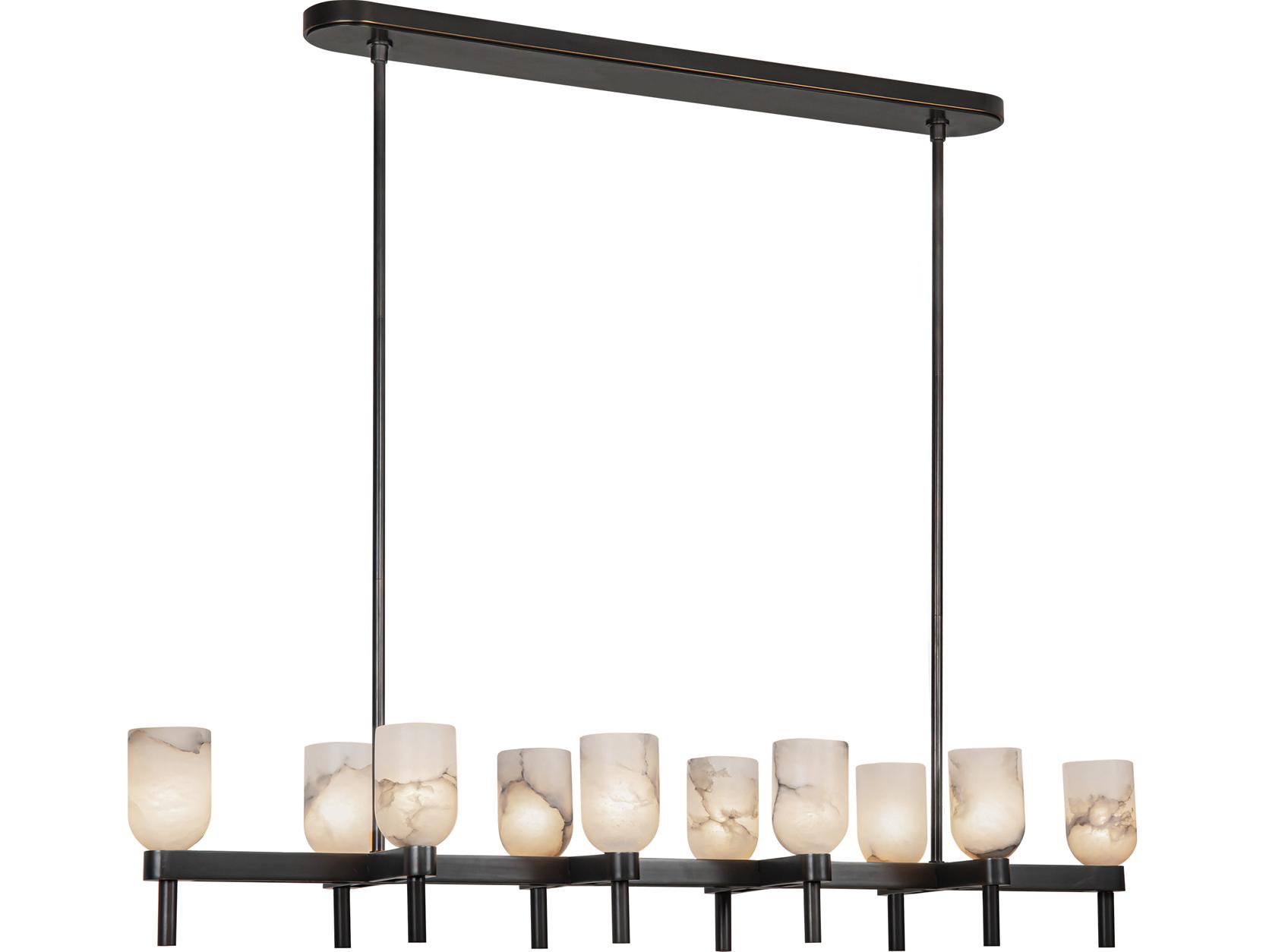 Alora Lighting Lucian 10-Light Urban Bronze Linear Island Pendant