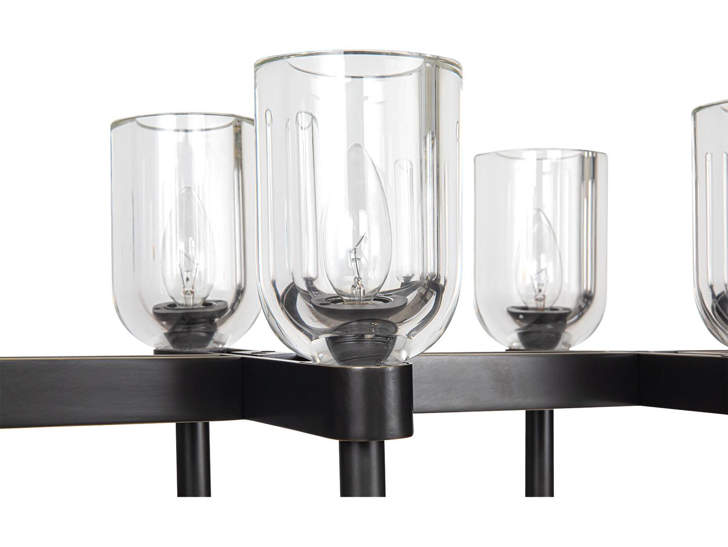 Alora Lighting Lucian 10-Light Urban Bronze Linear Island Pendant