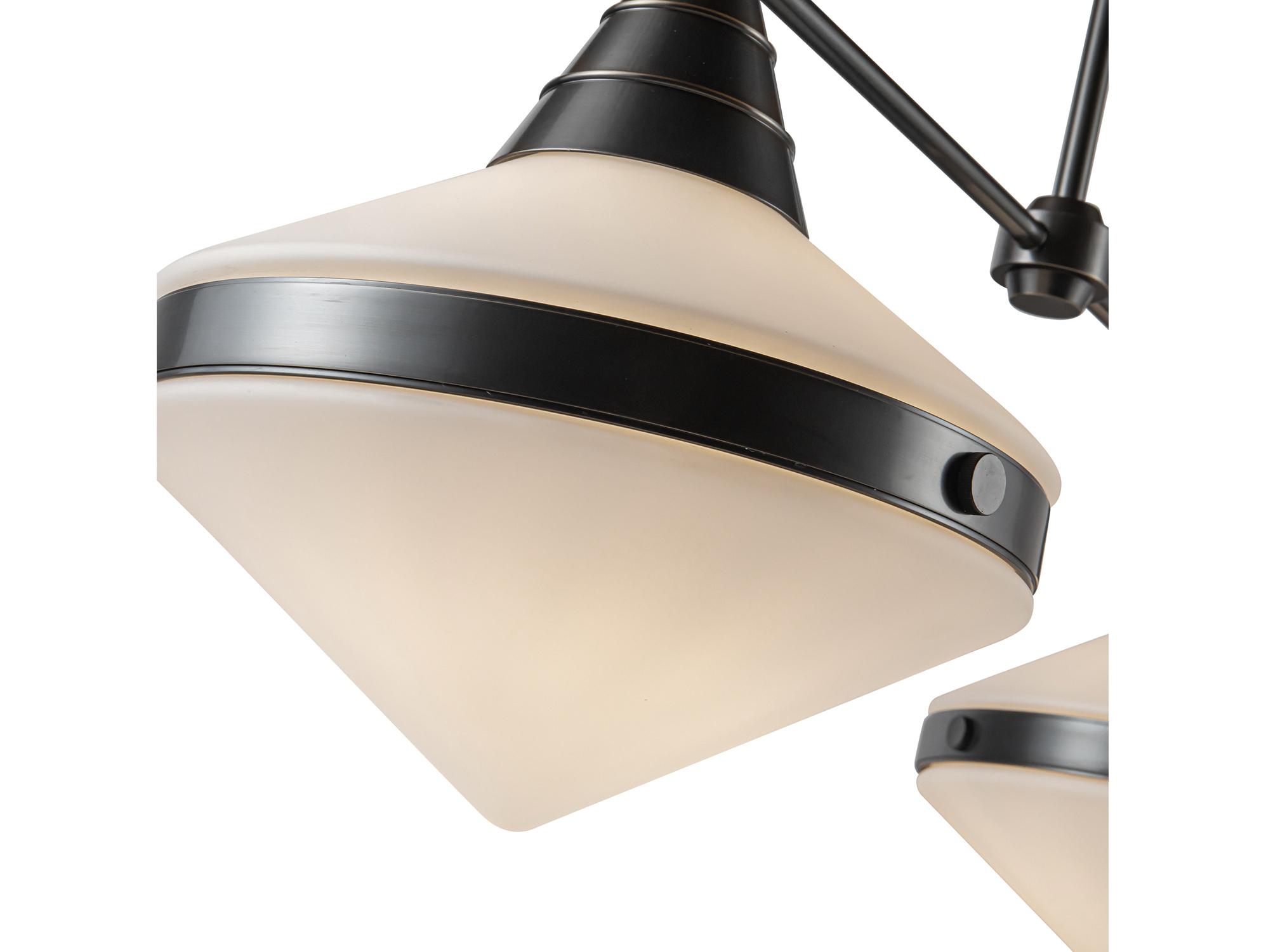 Alora Lighting Willard 2-Light Urban Bronze Black Geometric Island Pendant