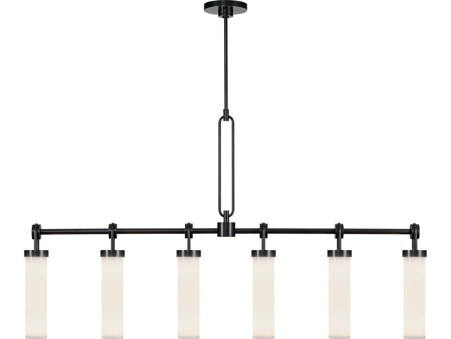 Alora Lighting Wynwood 6-Light Urban Bronze Black Linear Island Pendant