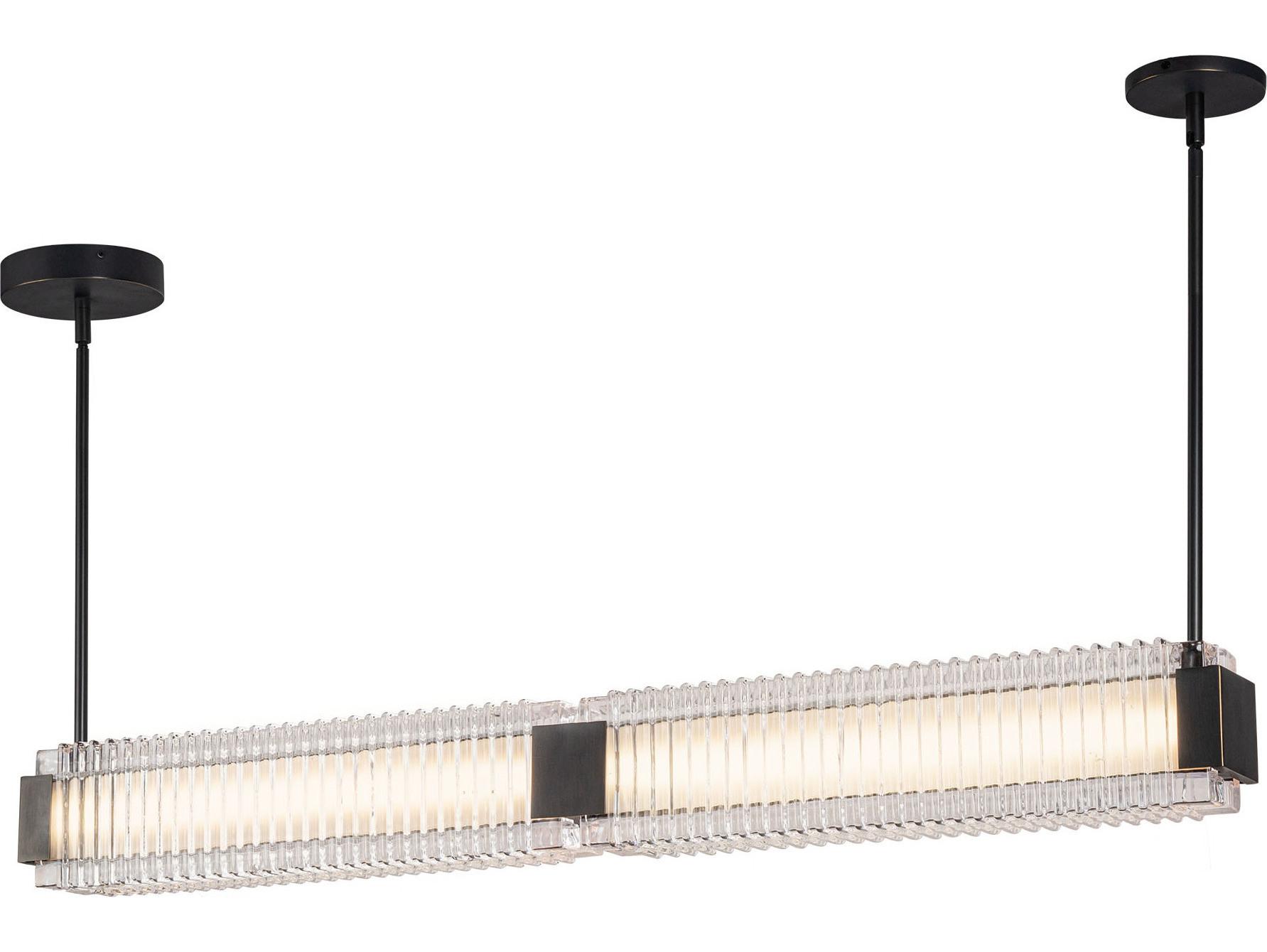 Alora Lighting Alai Urban Bronze Linear Island Pendant