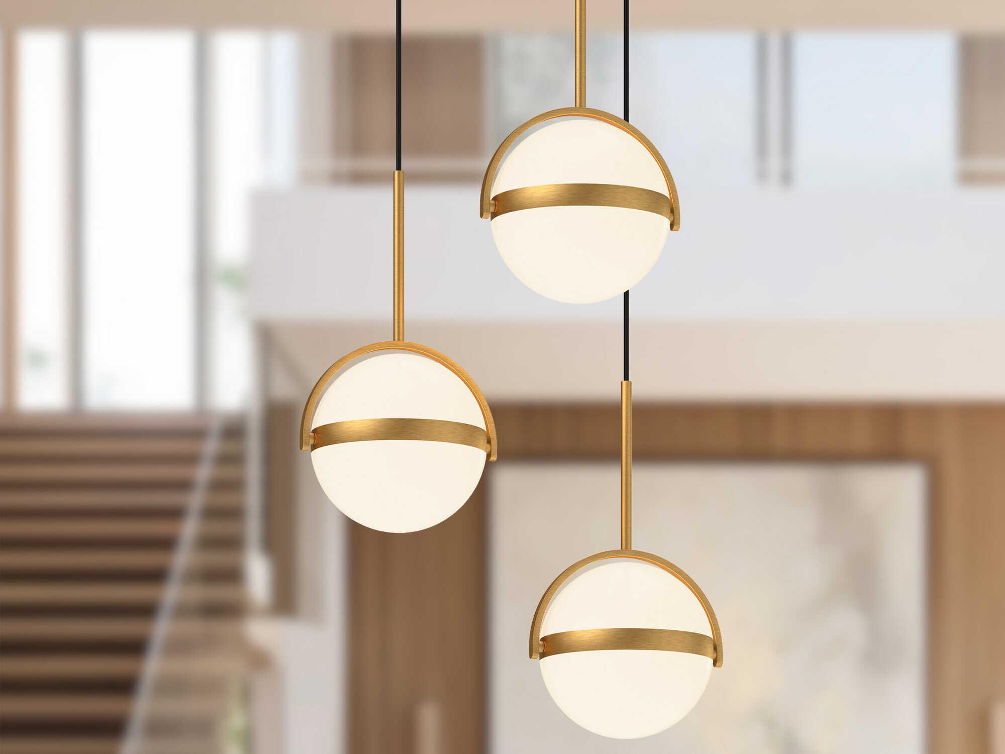 Alora Lighting Globo Brushed Gold Globe Pendant