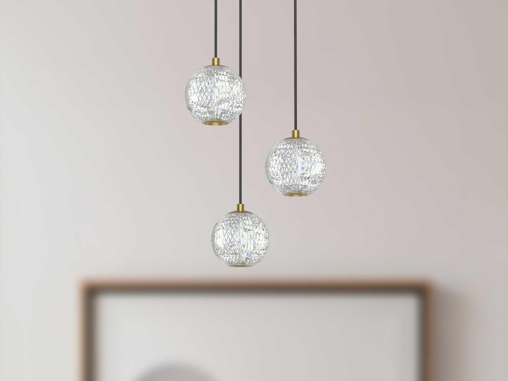 Alora Lighting Marni Natural Brass Globe Mini Pendant