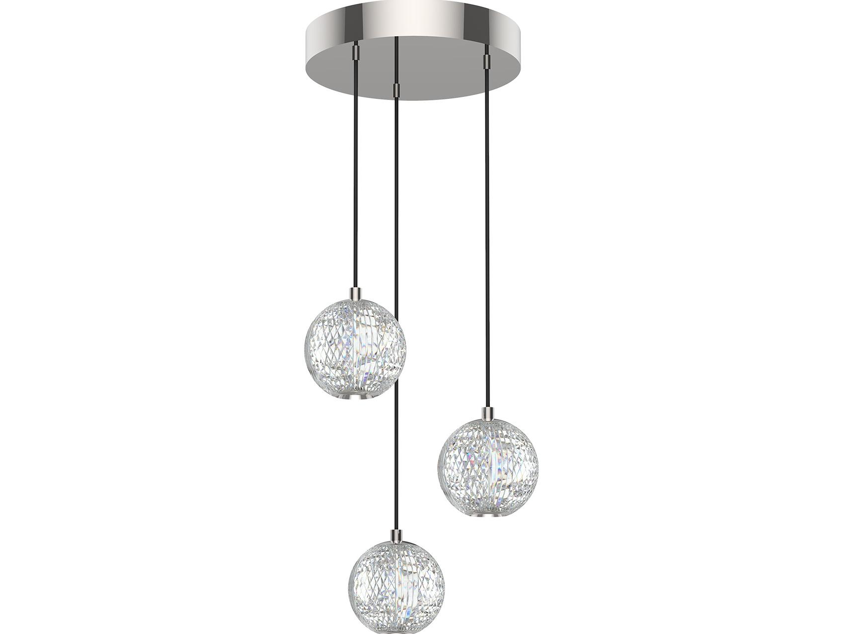 Alora Lighting Marni Polished Nickel Globe Mini Pendant