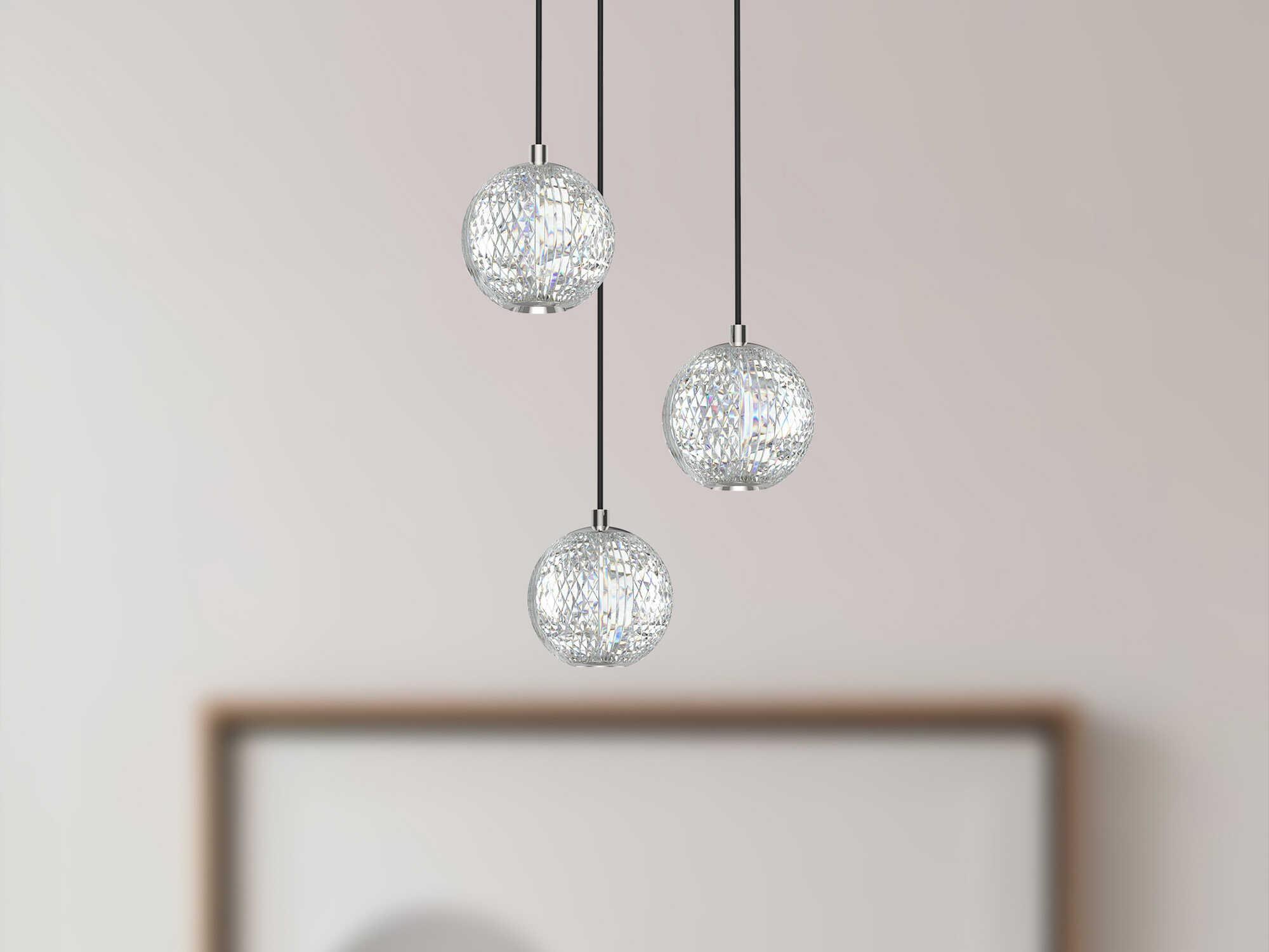 Alora Lighting Marni Polished Nickel Globe Mini Pendant
