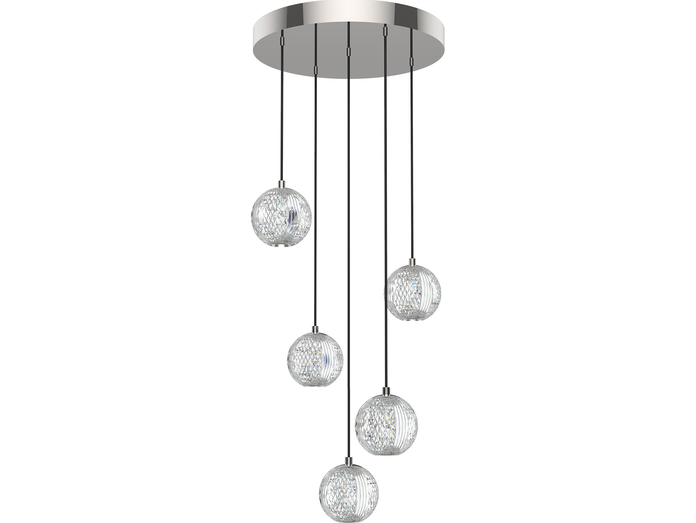 Alora Lighting Marni Polished Nickel Globe Pendant