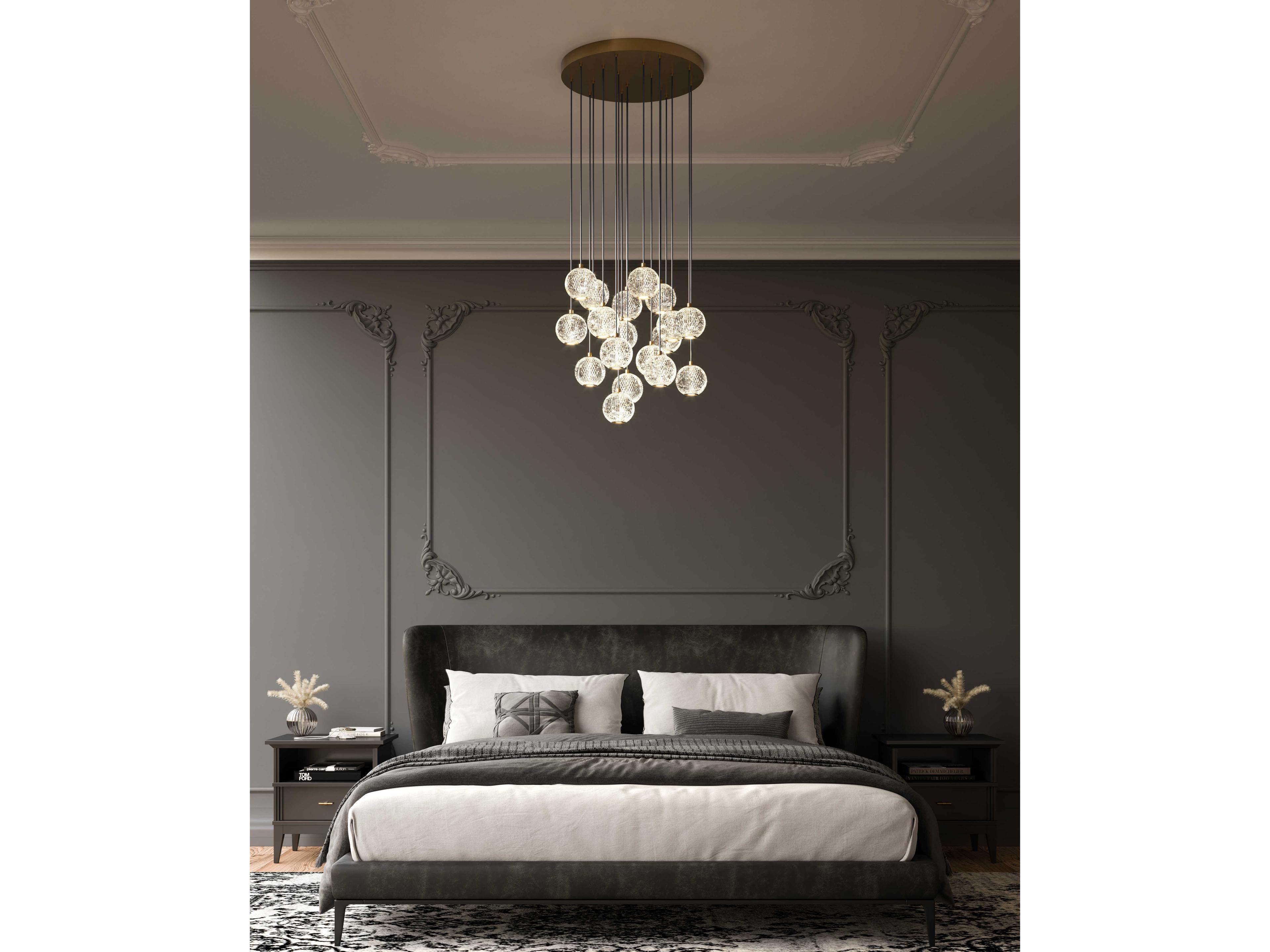 Alora Lighting Marni Natural Brass Globe Pendant